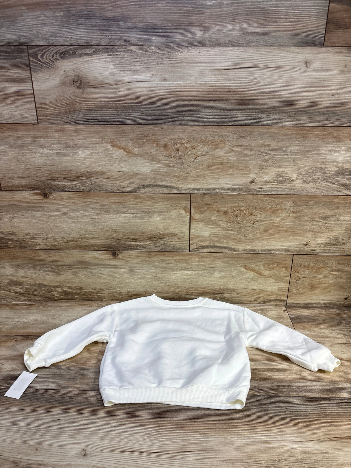 NEW Disney Junior Minnie Mouse Bow Sweatshirt White sz 5T