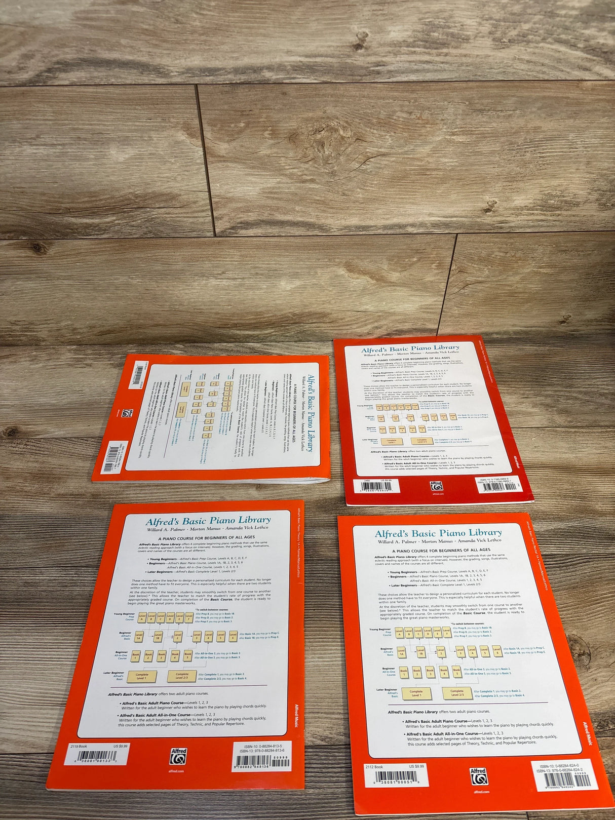 Alfred's Basic Piano Library: Level 1A Paperback Books Set 4pk