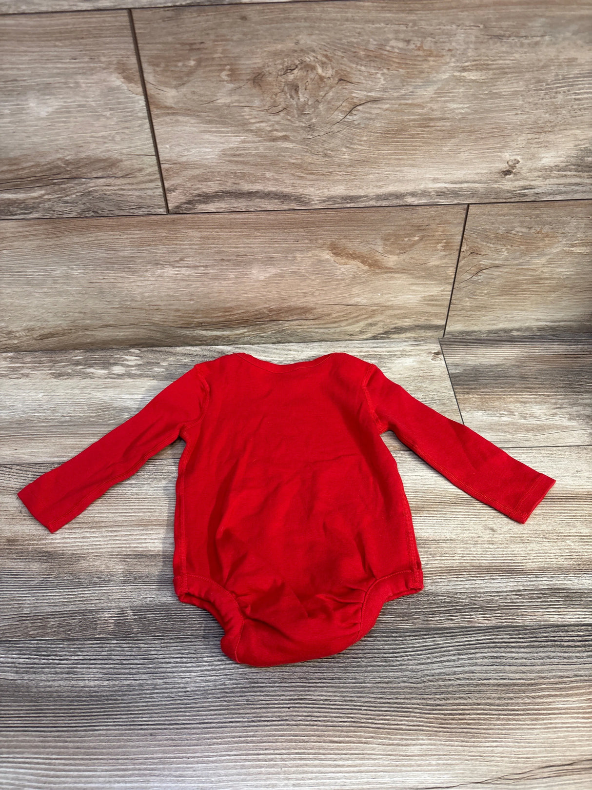 Hanna Andersson Long Sleeve Bodysuit Red sz 6-12m