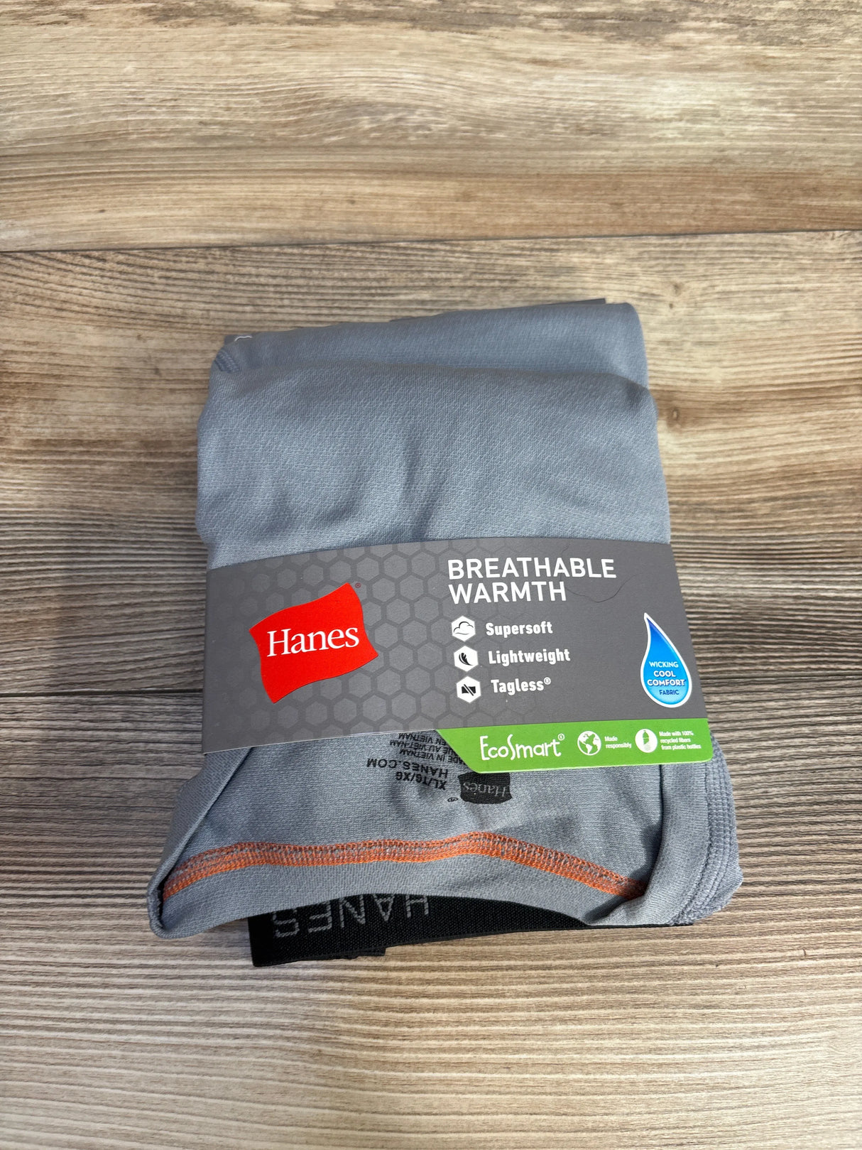 NEW Hanes Boys Tagless Crew & Pant Set Grey Sz XL (18-20)