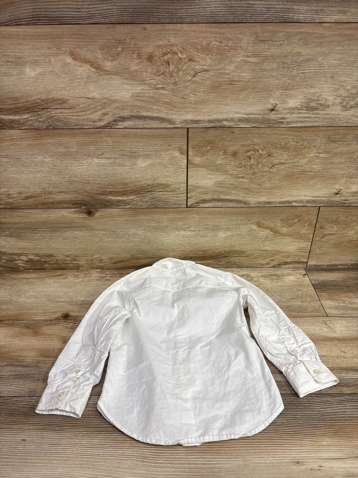 H&M Long Sleeve Button Up Shirt White sz 4T