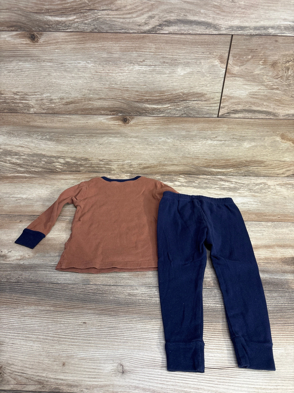 Carter's 2pc One Last Touchdown Pajama Set Brown sz 18m