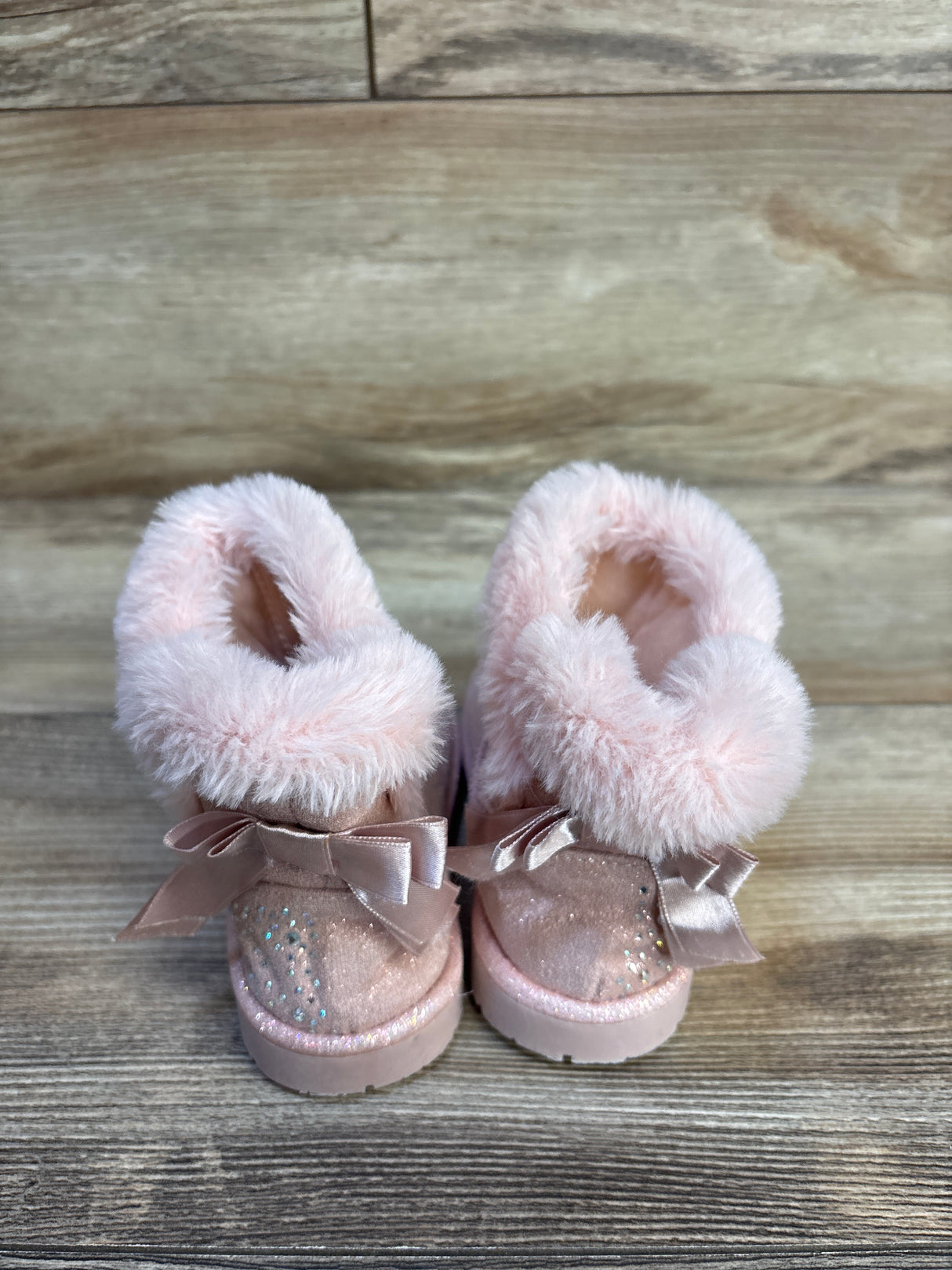 Falls Creek Kids Faux-Fur Boots Pink sz 7c