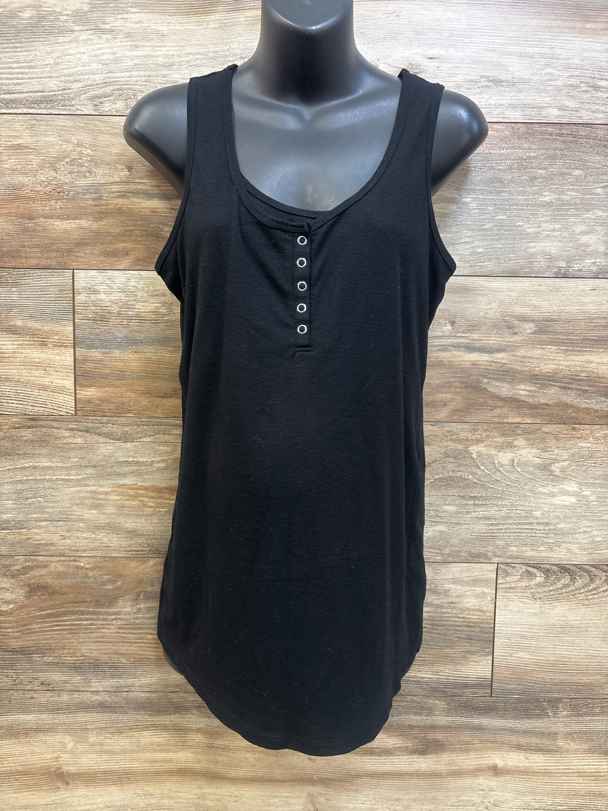 Isabel Maternity Nursing Tank Top Black sz Large