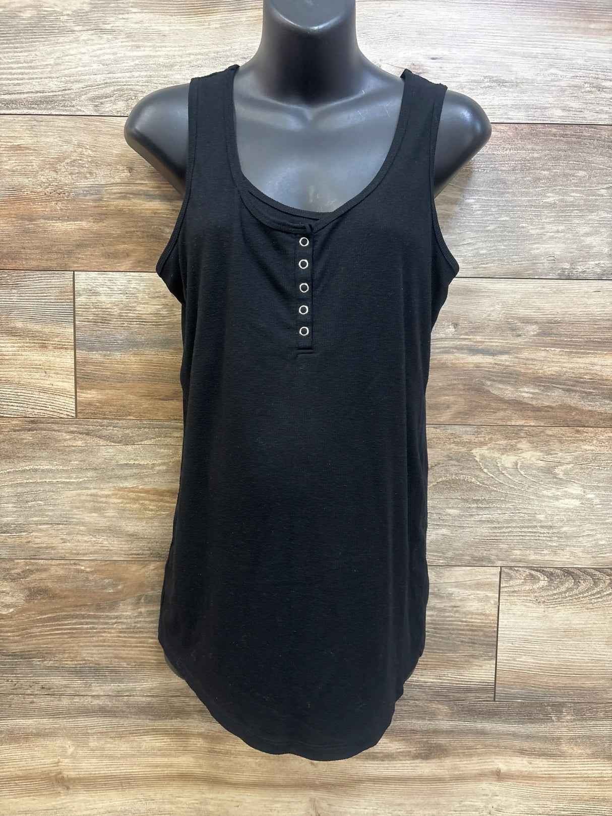 Isabel Maternity Nursing Tank Top Black sz Large
