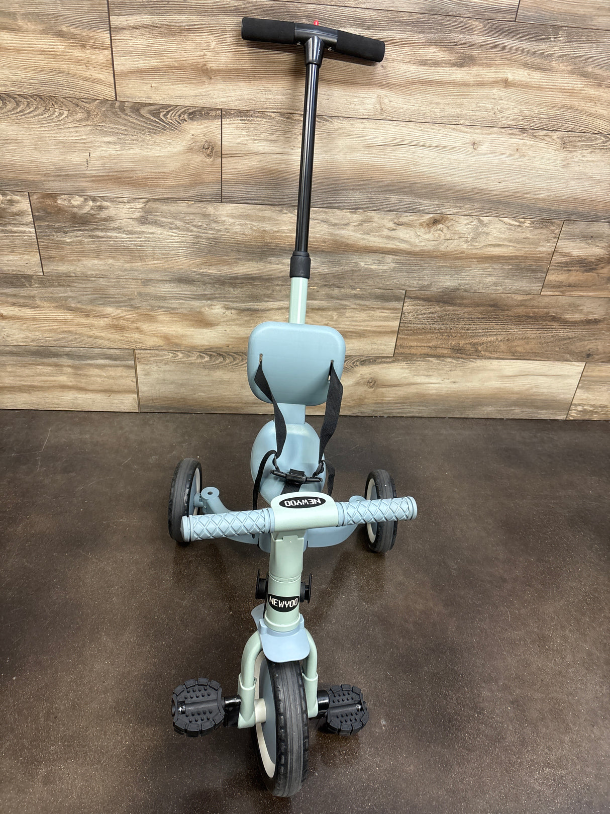 newyoo TR007 Toddler Tricycle with Push Handle Green