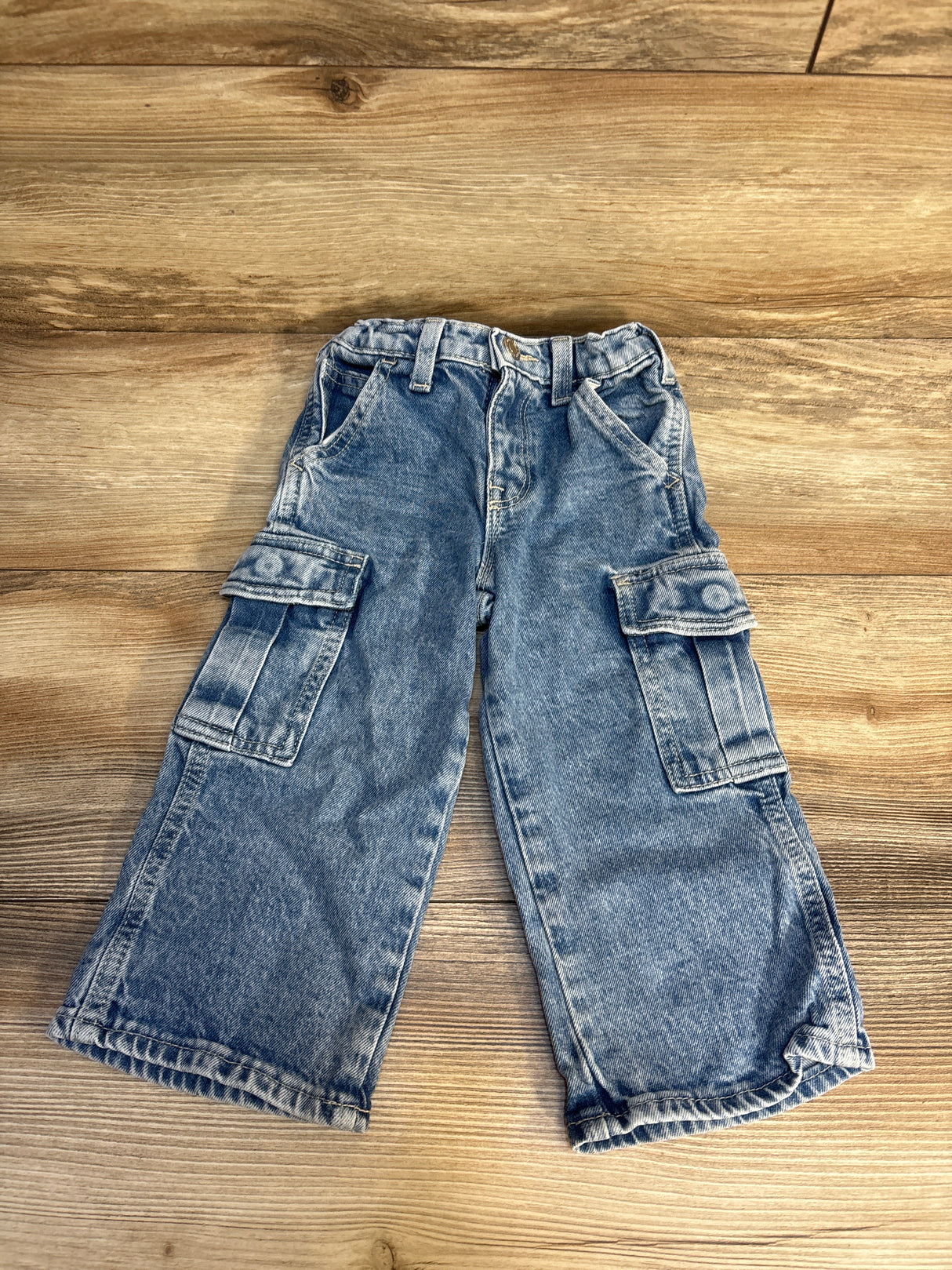 Gap Denim Cargo Jeans Light Blue sz 2T