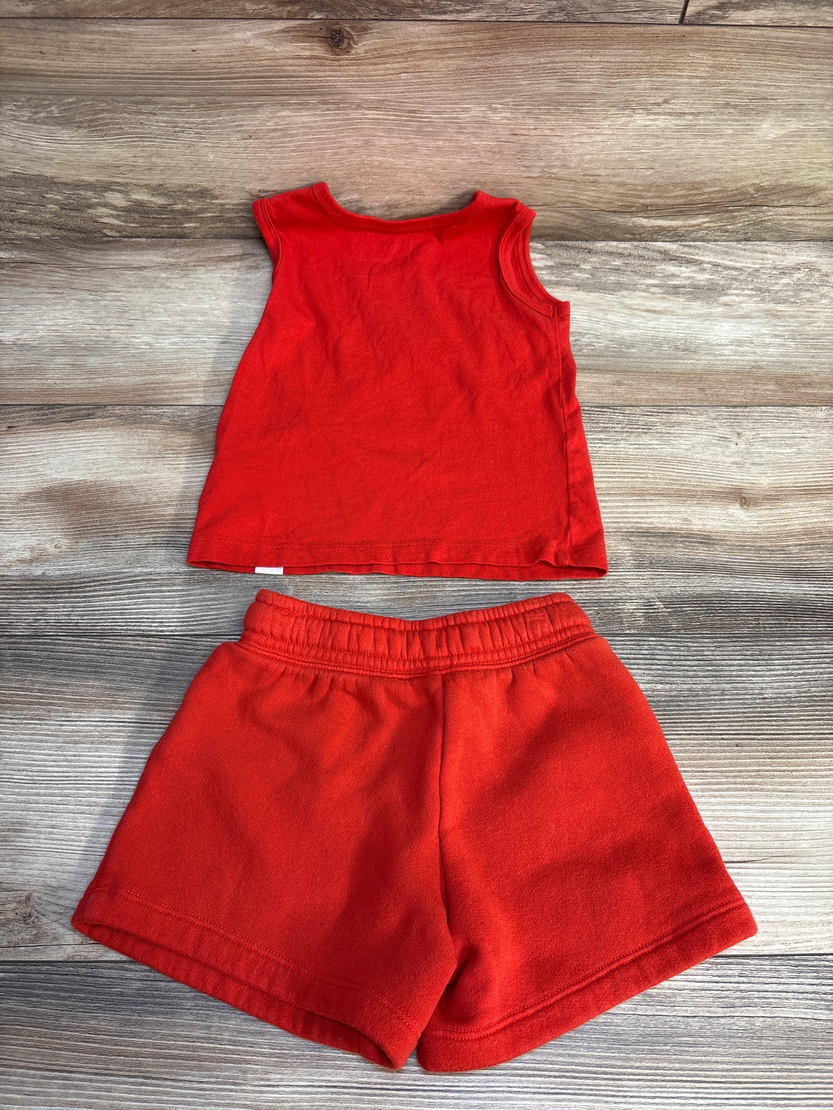 Baby Gap x Disney Mickey Mouse 2pc Tank & Bottoms Set Red sz 2T