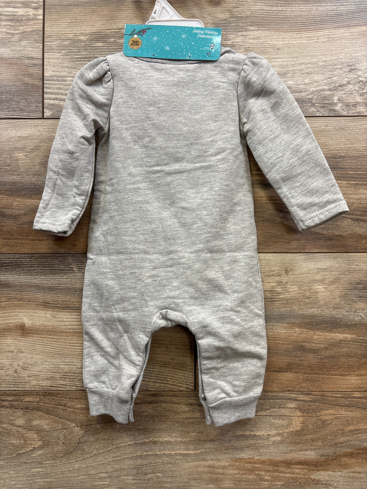 NEW Disney 2pc Minnie Mouse Baby Sister Coverall Grey sz 6m