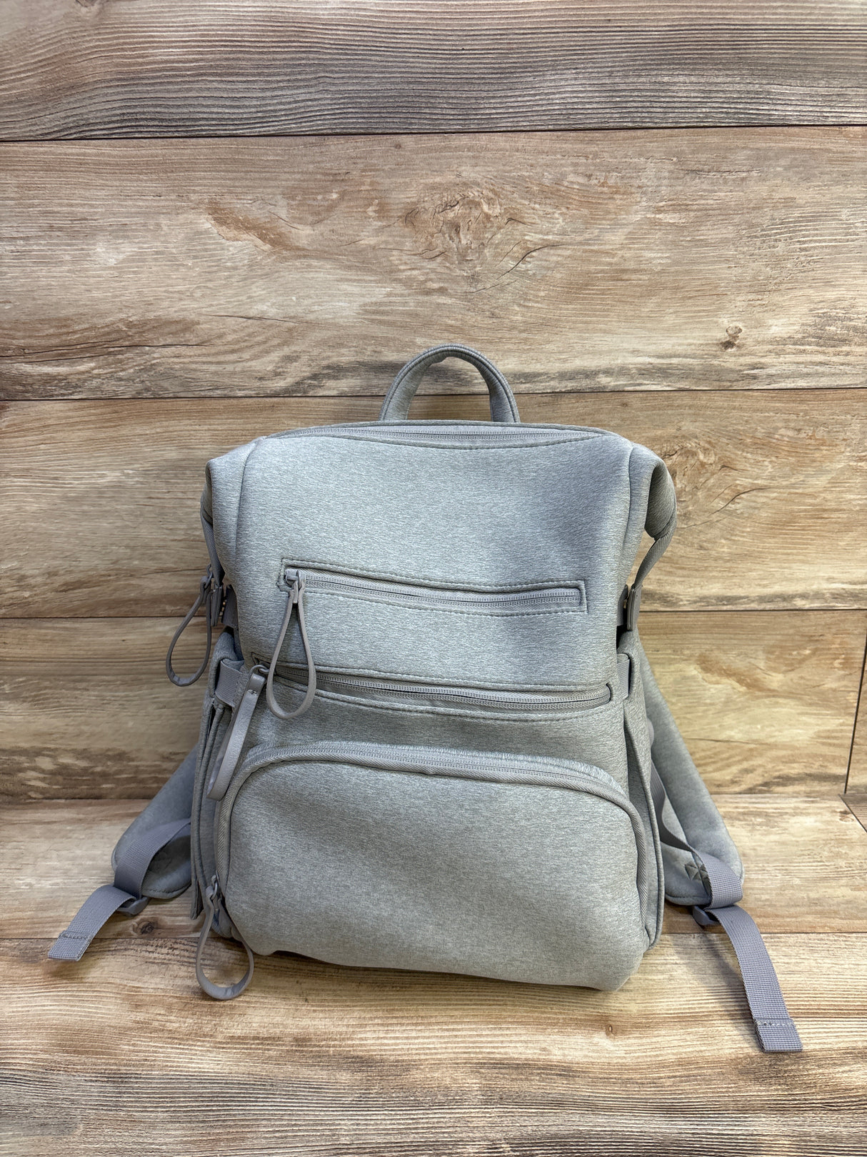 Cloud Island Boxy Diaper Backpack Grey