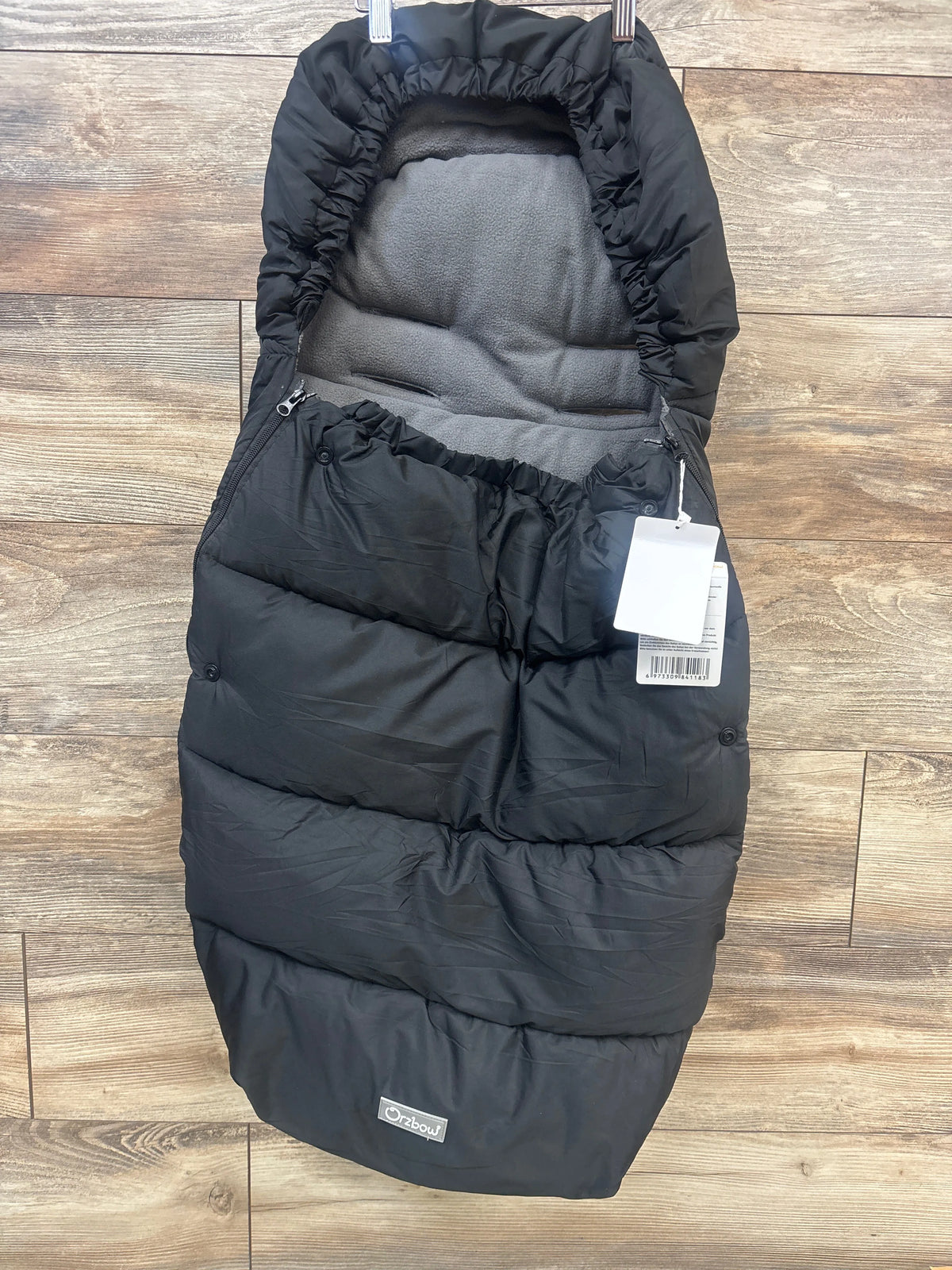 NEW Orzbow Universal Weather-Proof Stroller Footmuff, Black
