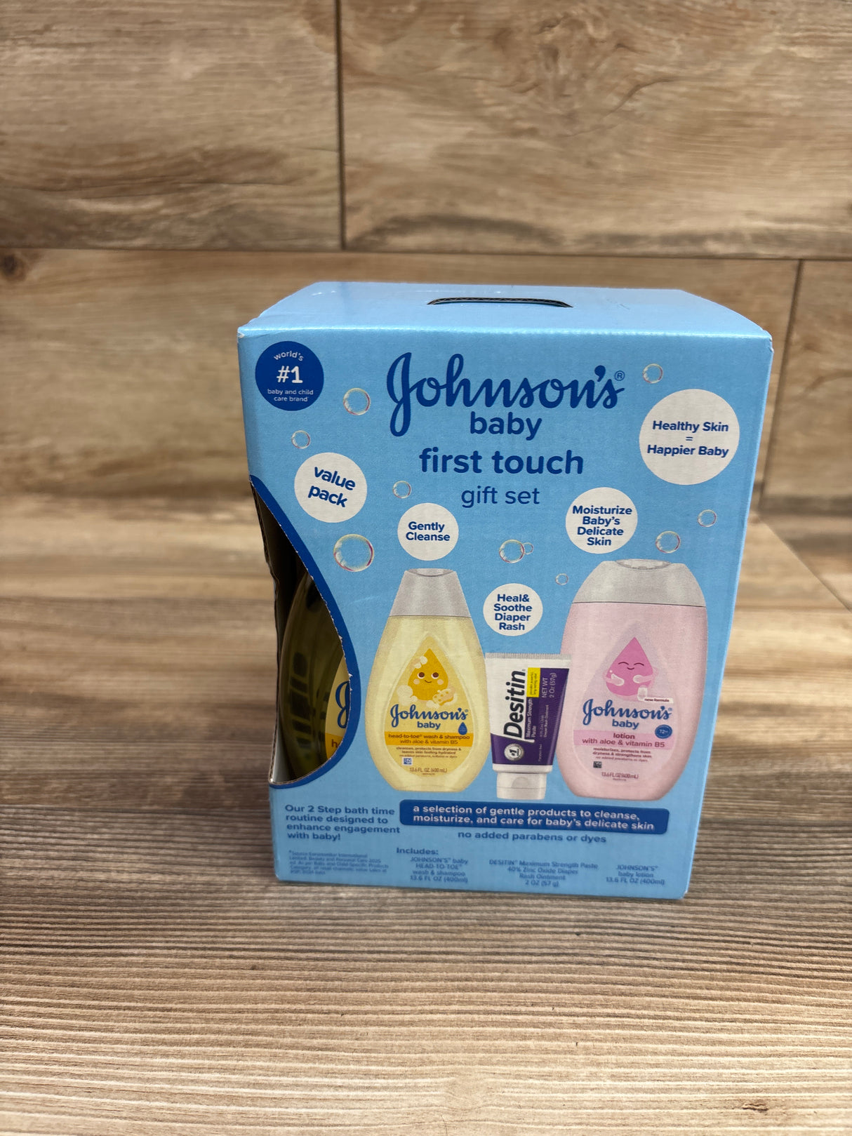 NEW Johnson's Baby First Touch Gift Set 3pc