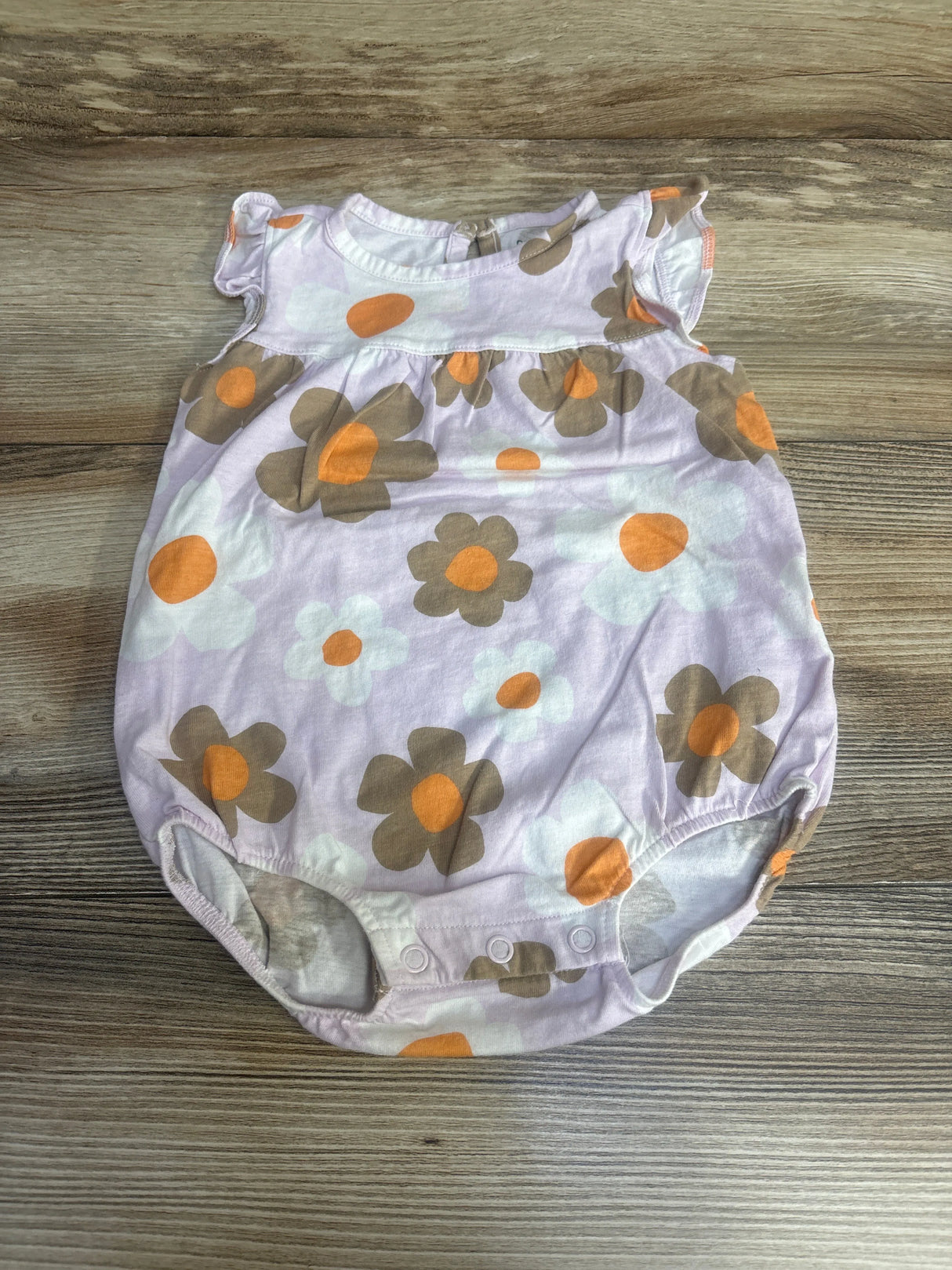 Carter's Floral Bubble Romper Purple sz 12m - Me n Mommy To Be