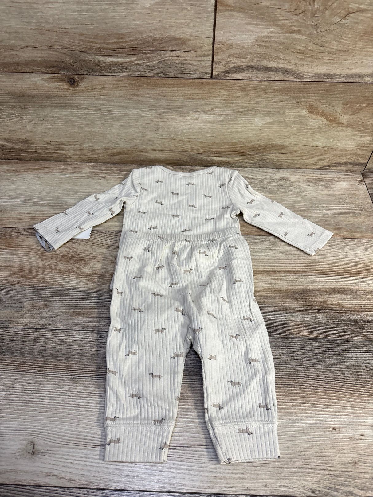 NEW Cloud Island 2pc Ribbed Bodysuit & Pants Set Beige sz 3-6m