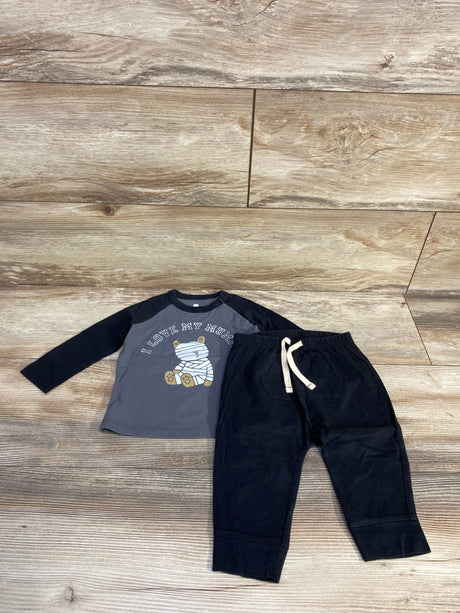 Baby Gap 2pc I Love My Mummy Shirt & Pants Set Black sz 6-12m - Me n Mommy To Be