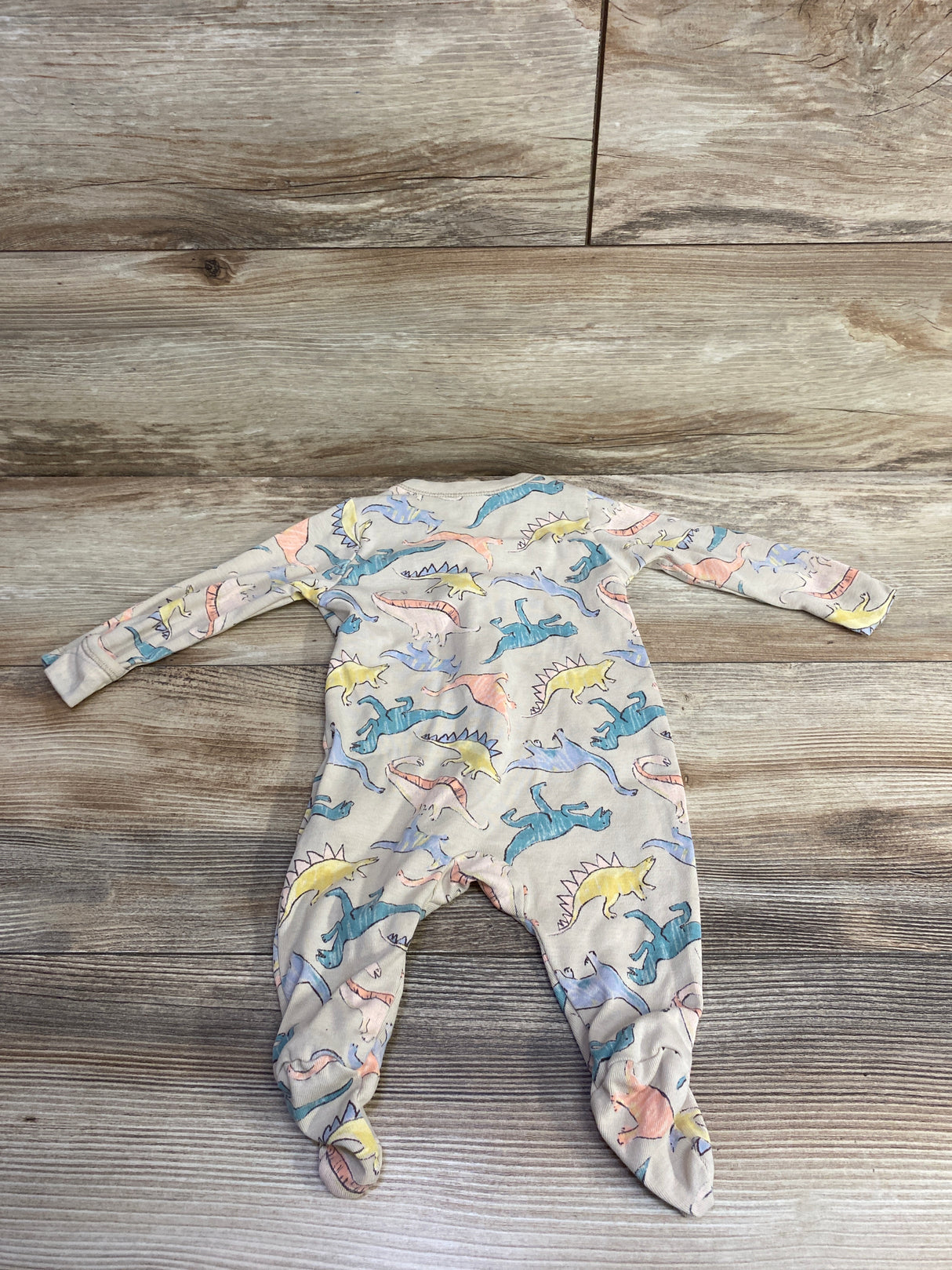 Old Navy Dinosaur Sleeper Beige sz 0-3m