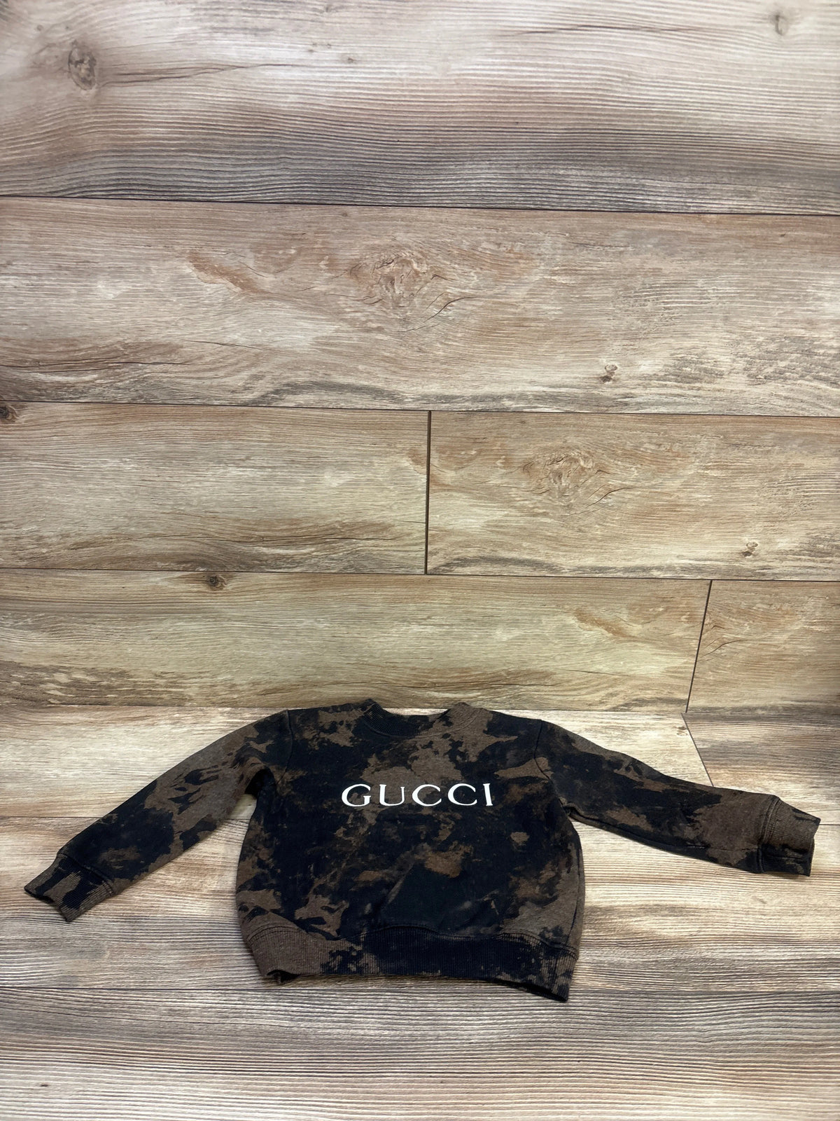 Leveret Faux Gucci Pullover Sweatshirt Black sz 3T