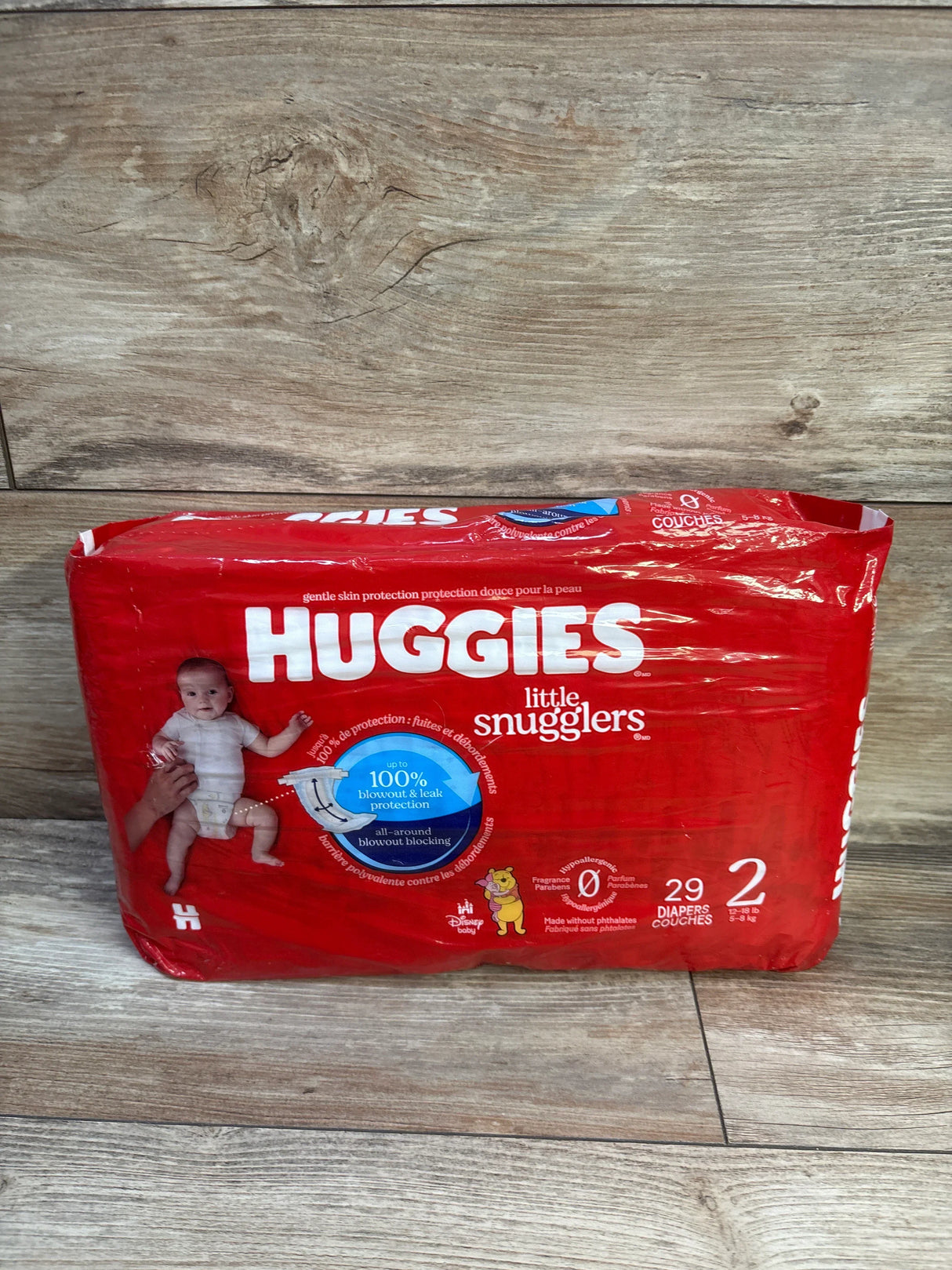 NEW Huggies Little Snugglers Baby Diapers 29ct. Size 2