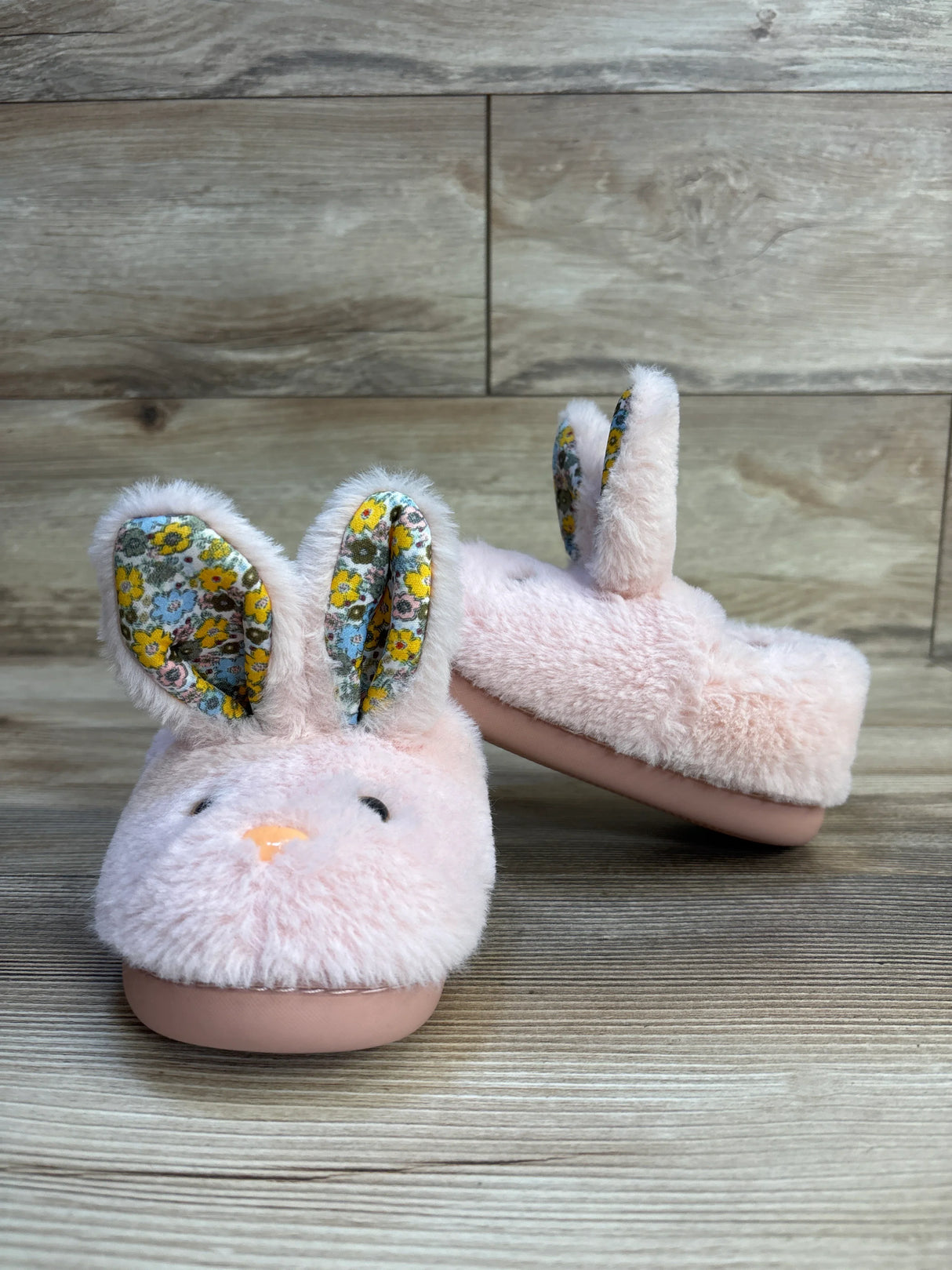 Saeaby Plush Rabbit Slippers Pink sz 11c