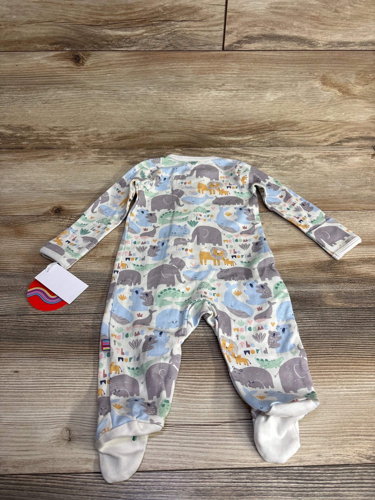 NEW Magnetic Me Organic 'Little Lovin' Footie Beige sz 0-3m