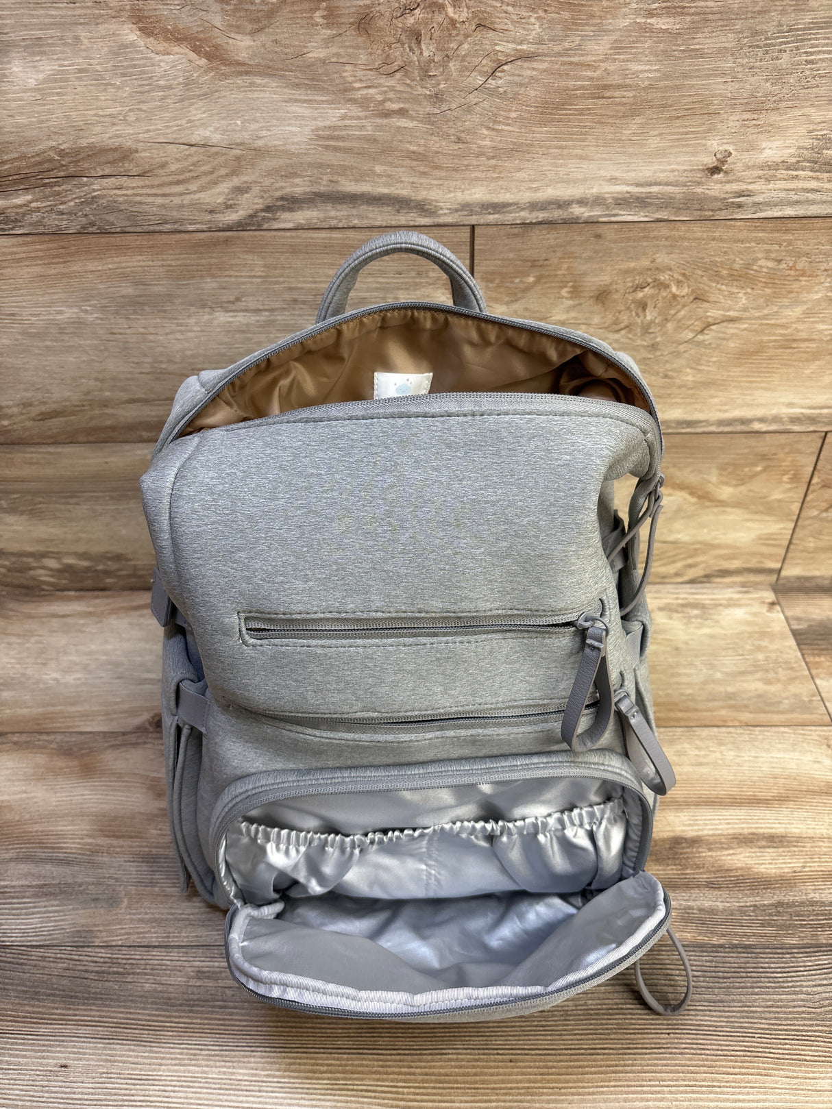 Cloud Island Boxy Diaper Backpack Grey