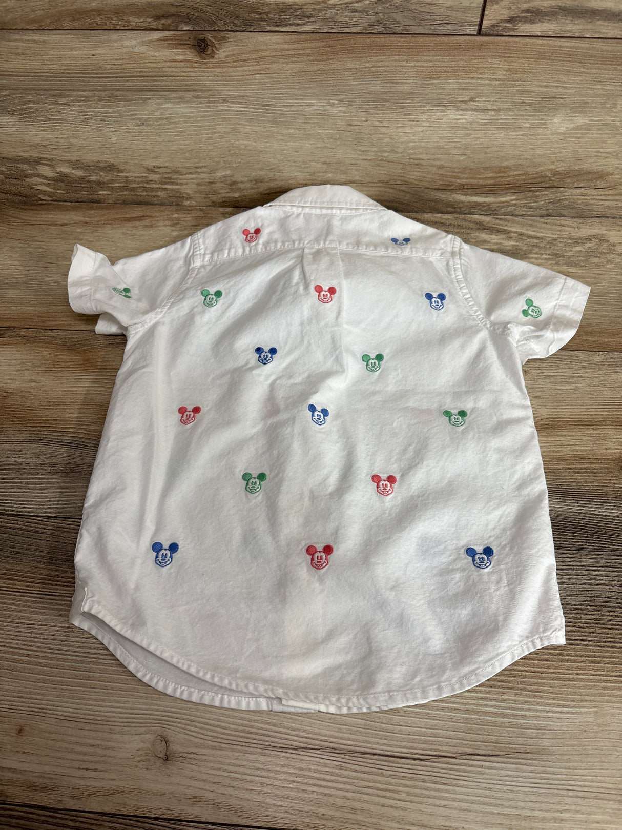 Janie & Jack x Disney Mickey Mouse Oxford Shirt White sz 5T