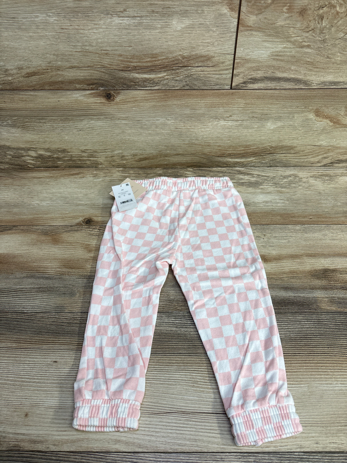 NEW Grayson Mini Checkered Joggers Pink sz 2T