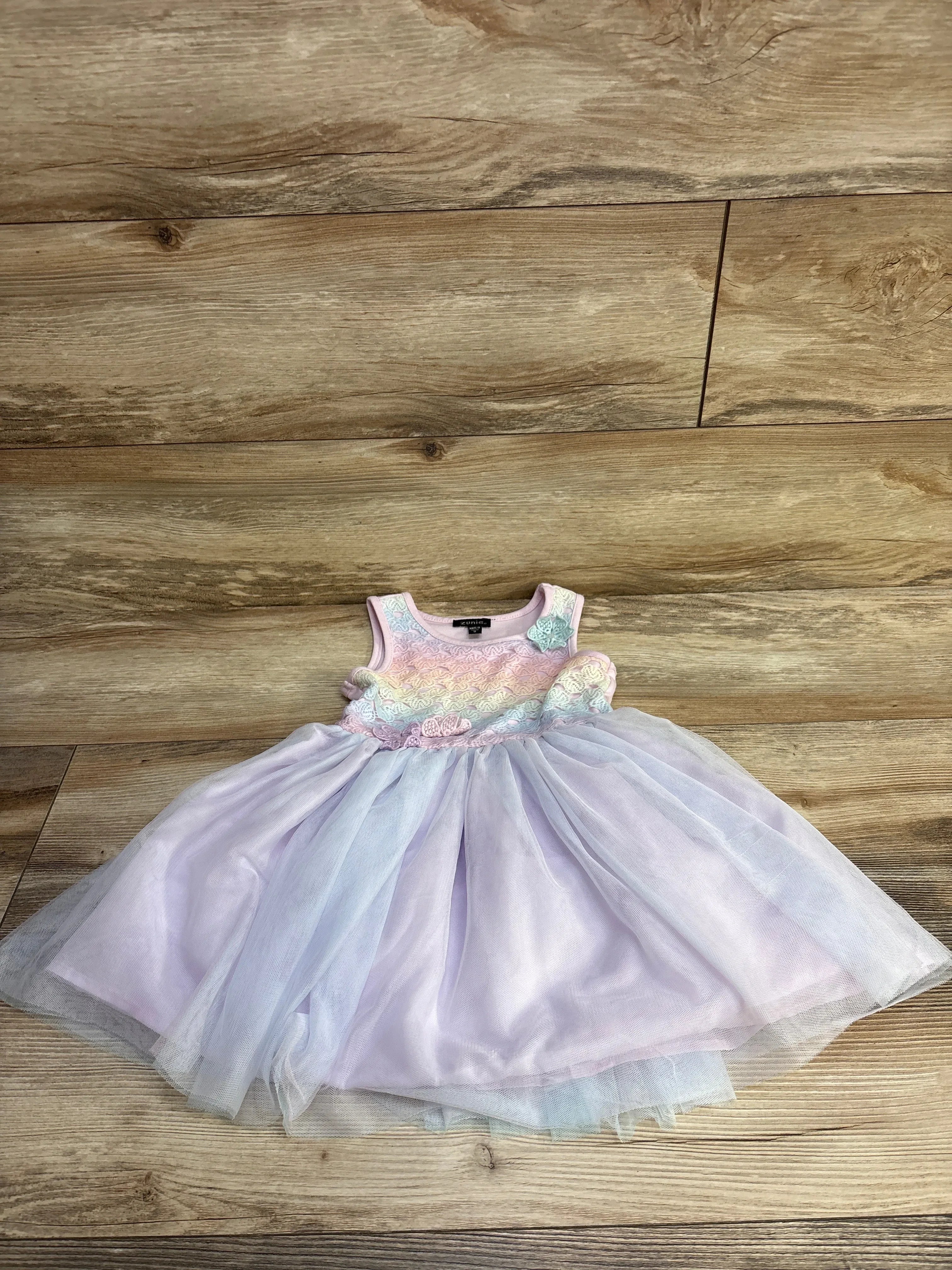 Zunie Tulle Dress Pink Sz 3T