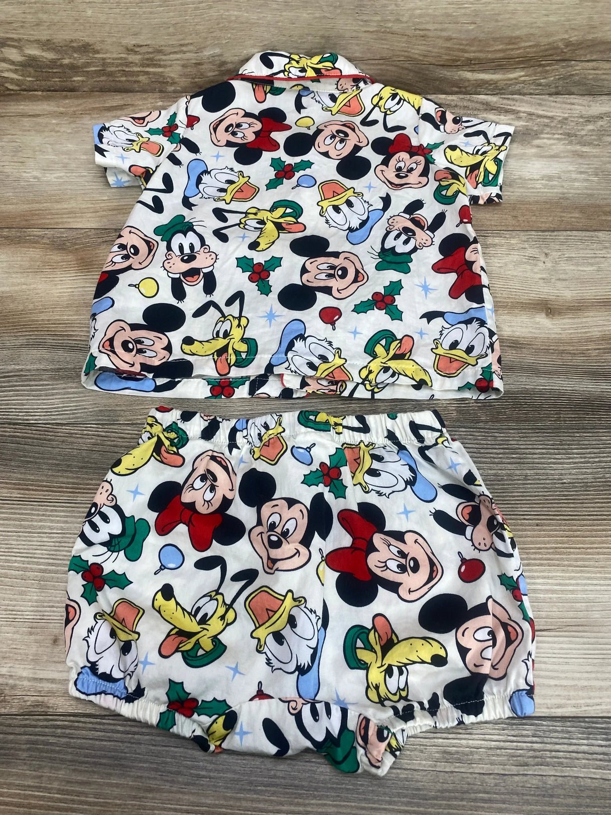 Peter Alexander Disney 2pc Mickey & Friends Pajama Set White sz 12-18m - Me n Mommy To Be