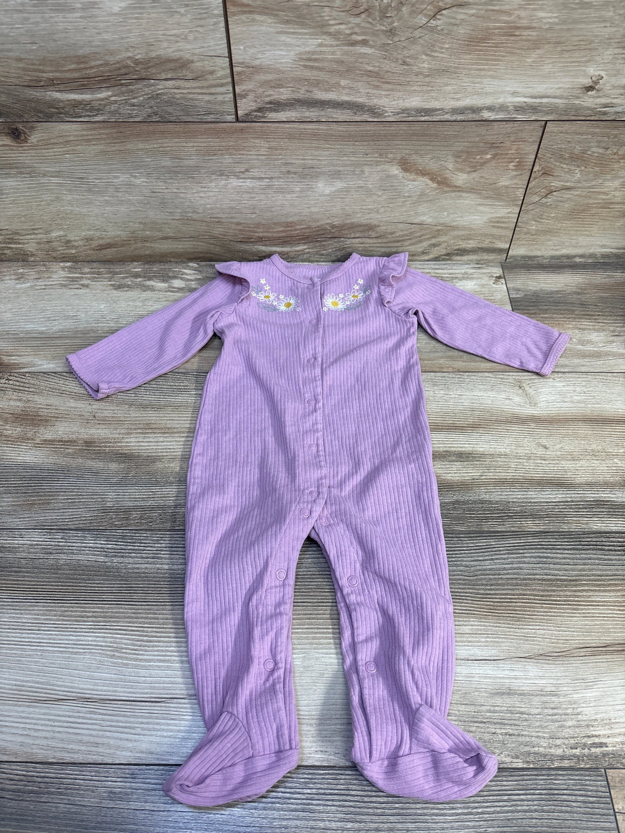 Carter's Ribbed Footed Coverall Purple sz 9m