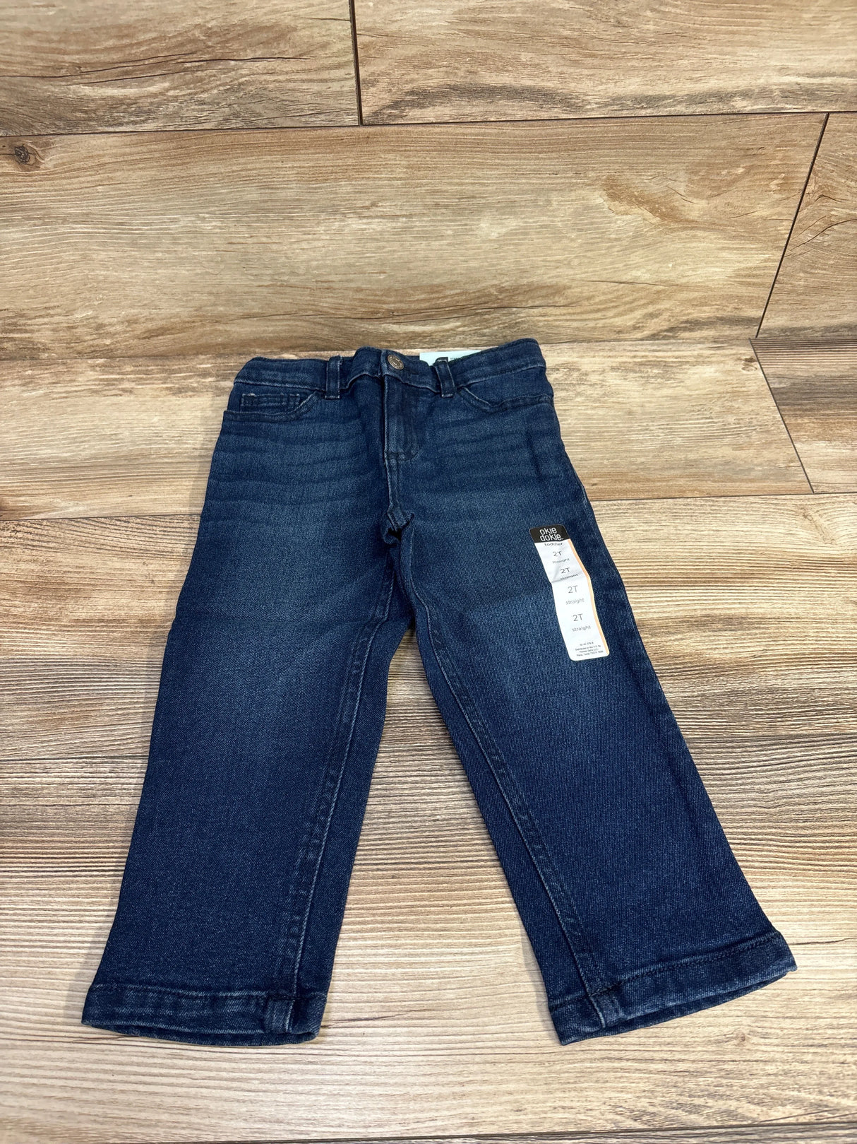NEW Okie Dokie Straight Jeans Classic Dark Wash sz 2T