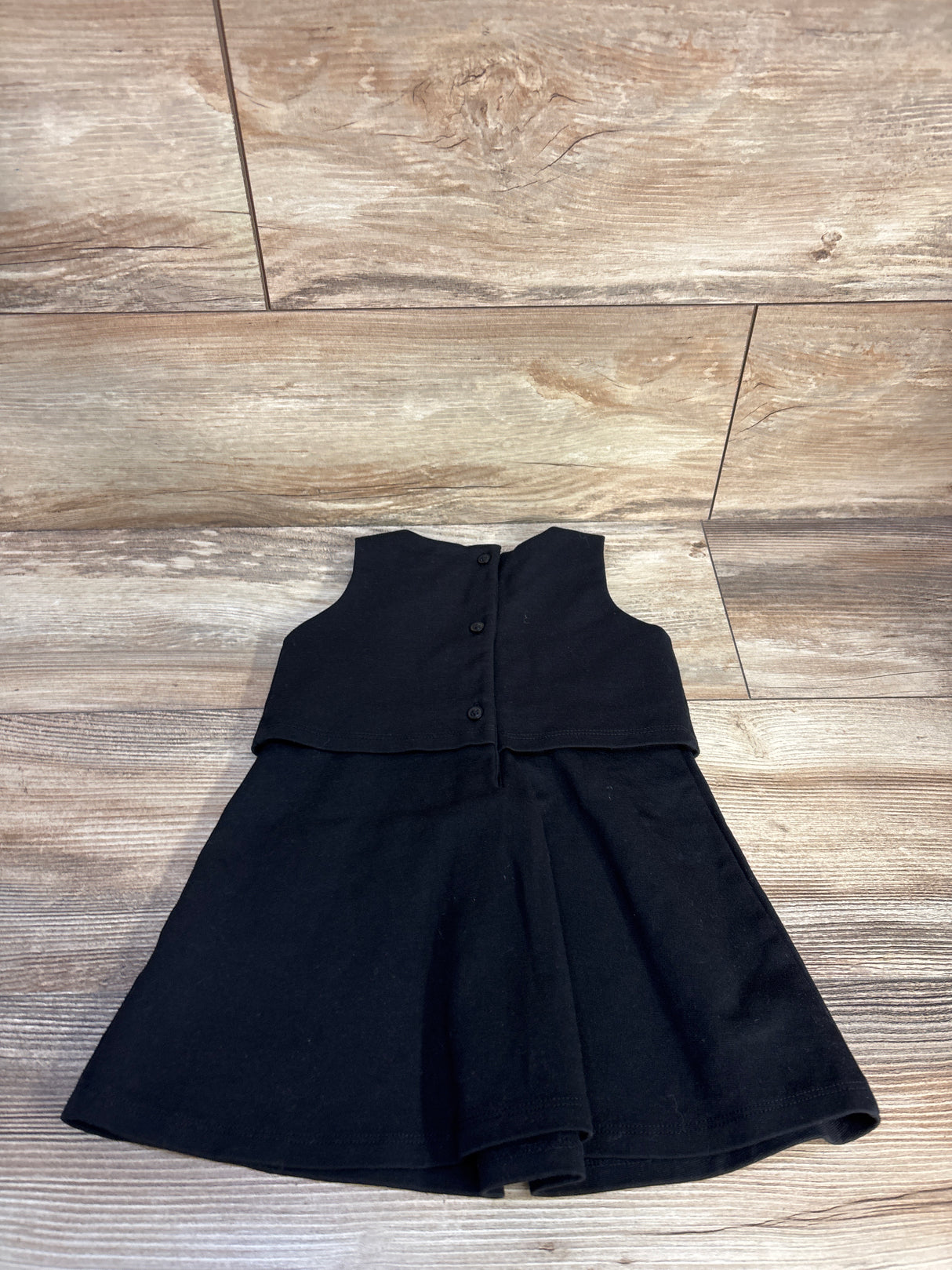 Janie & Jack Sleeveless Pleated Dress Black sz 18-24m