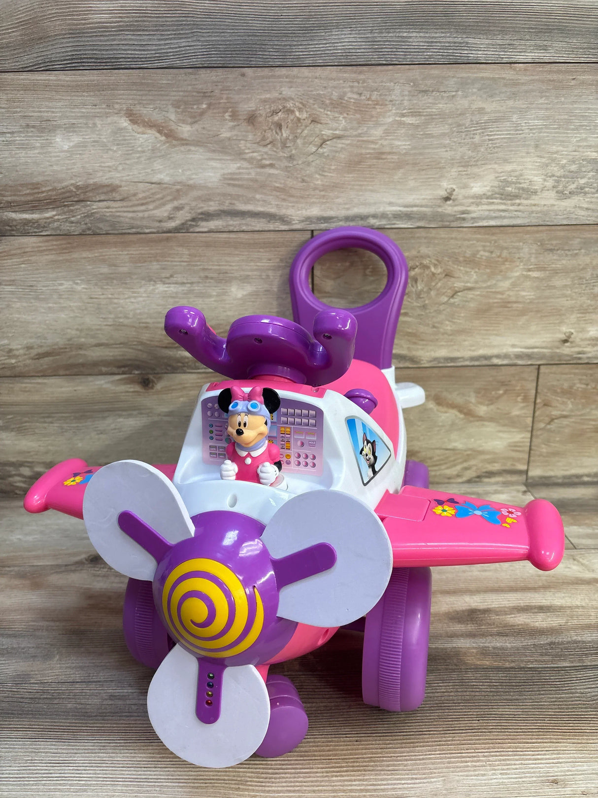 Kiddieland Disney Minnie Mouse Plane Lights & Sounds Activity Ride-On