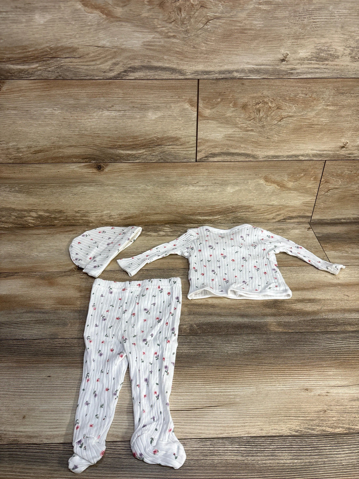 NEW Tres Beau et Belle 3pc Set White sz 3-6m