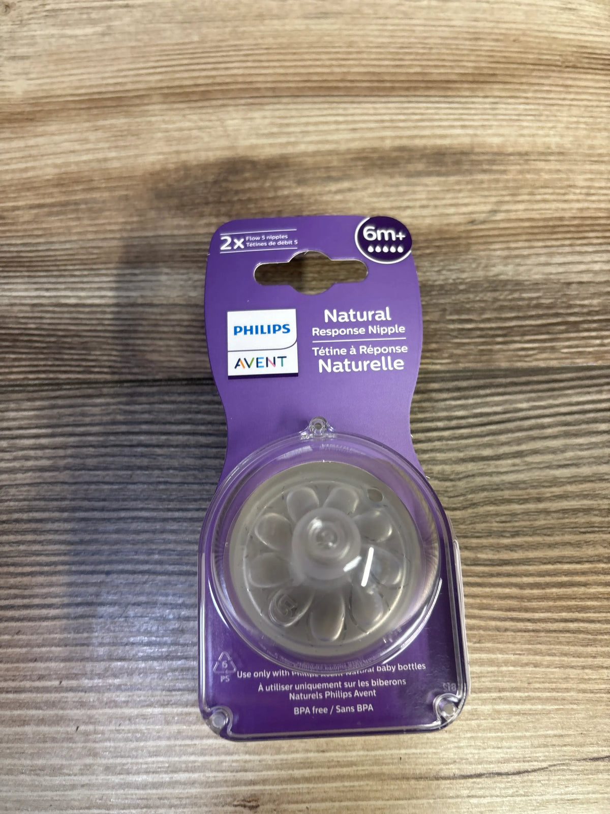 NEW Philips Avent 2pk Natural Response Nipples Extra Fast Flow 5 - 6m+