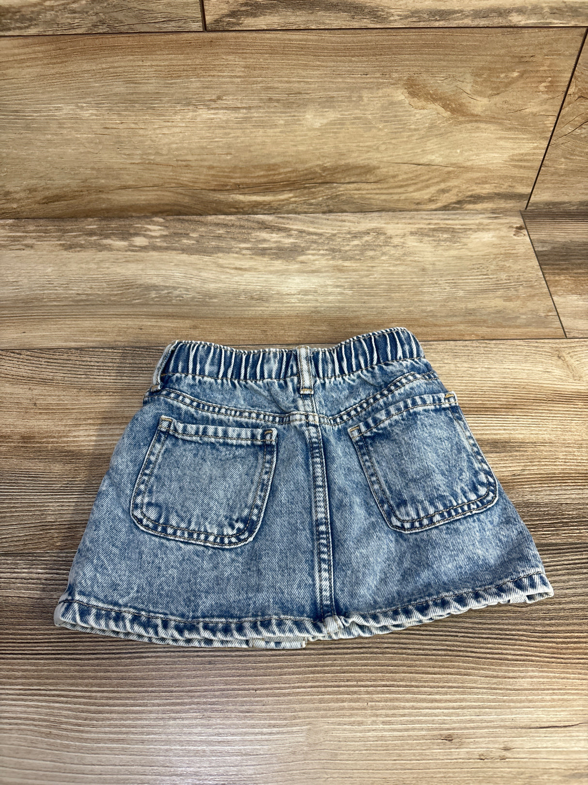 Old Navy High-Waisted Button-Front Jean Skirt Blue sz 2T