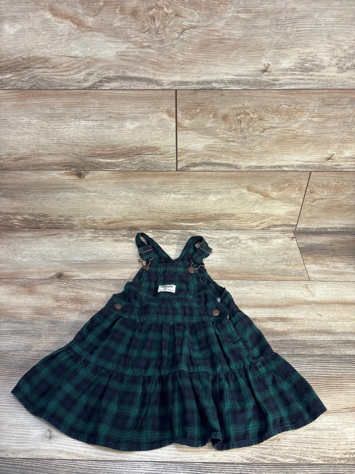 OshKosh Plaid Skirtall Green sz 3T
