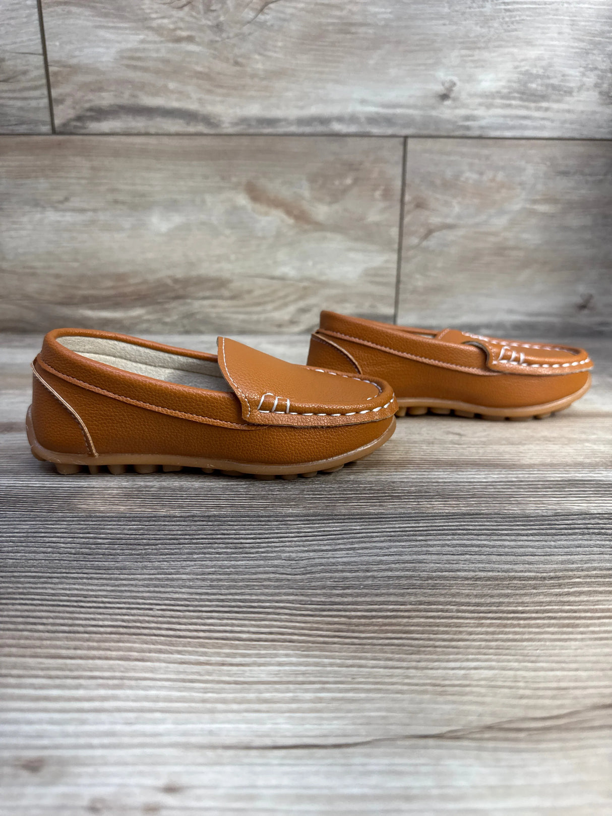 Leather Loafers Slip-On Oxford Flats Brown sz 11c - Me n Mommy To Be