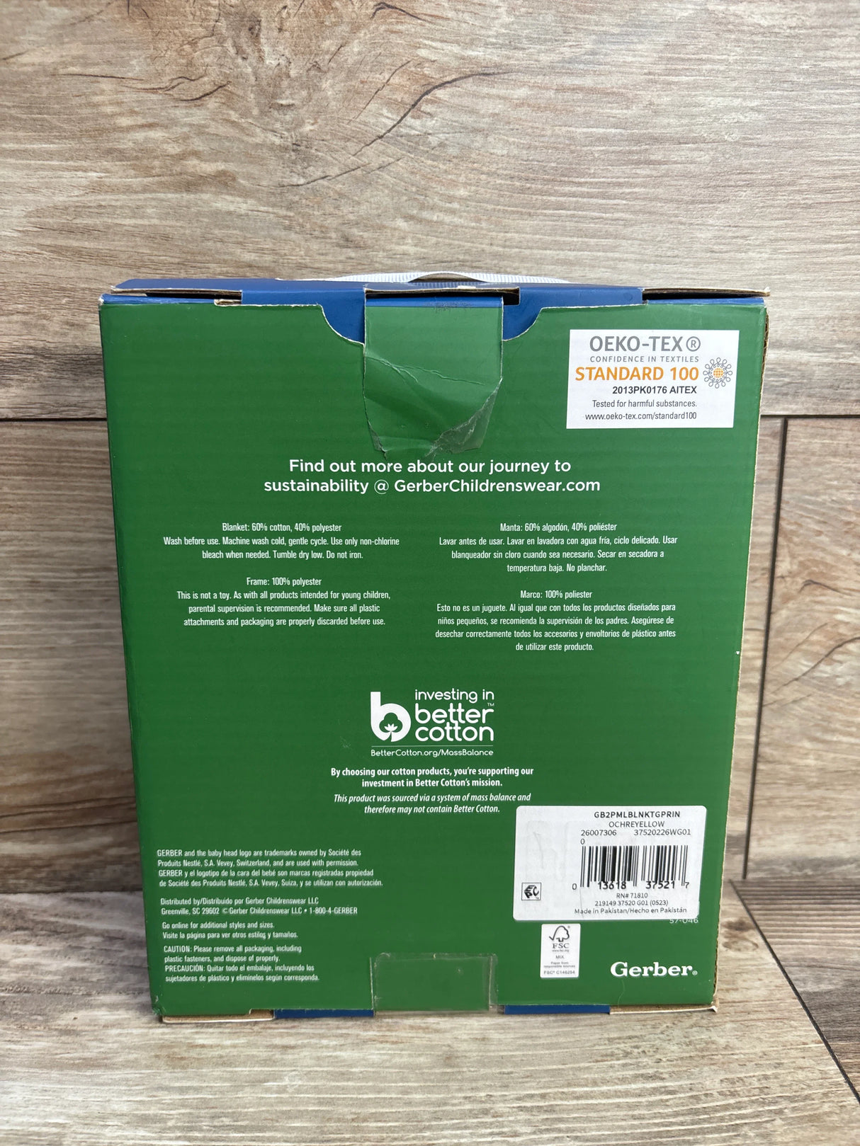 NEW Gerber Girls Monthly Milestone Blanket & Frame Set