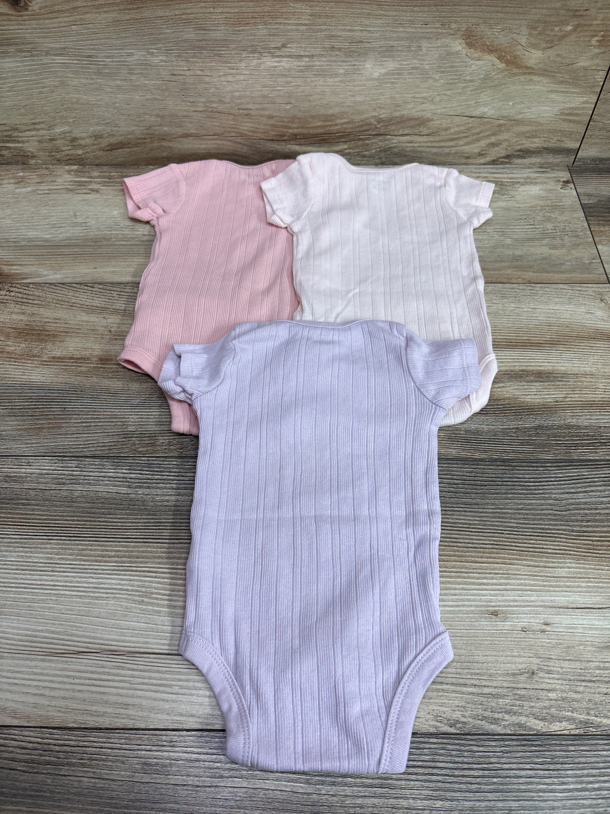 Gerber 3pk Bodysuits Pink sz 0-3m
