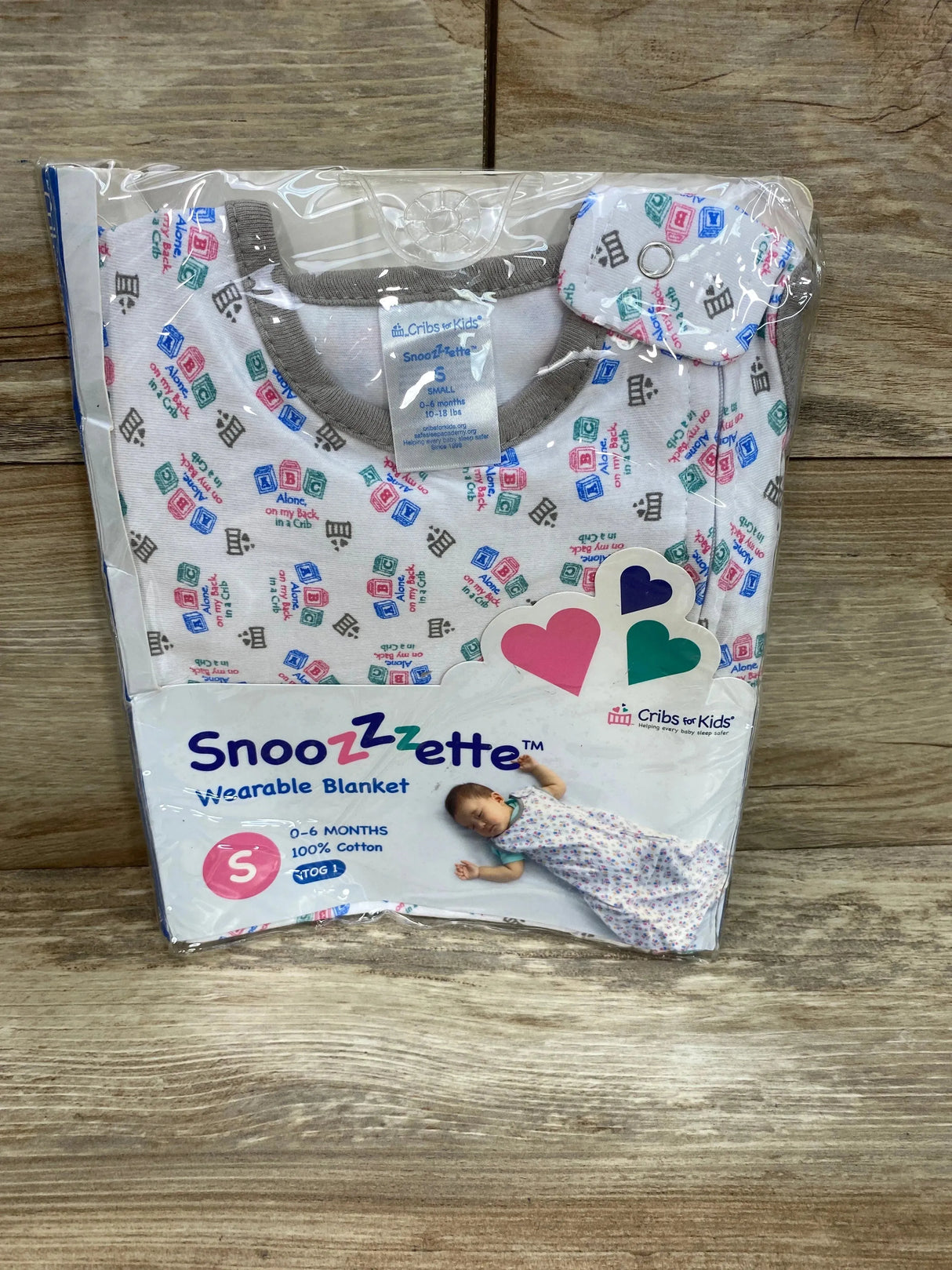 NEW Cribs For Kids Snoozzzette Wearable Blanket White sz 0-6m - Me n Mommy To Be