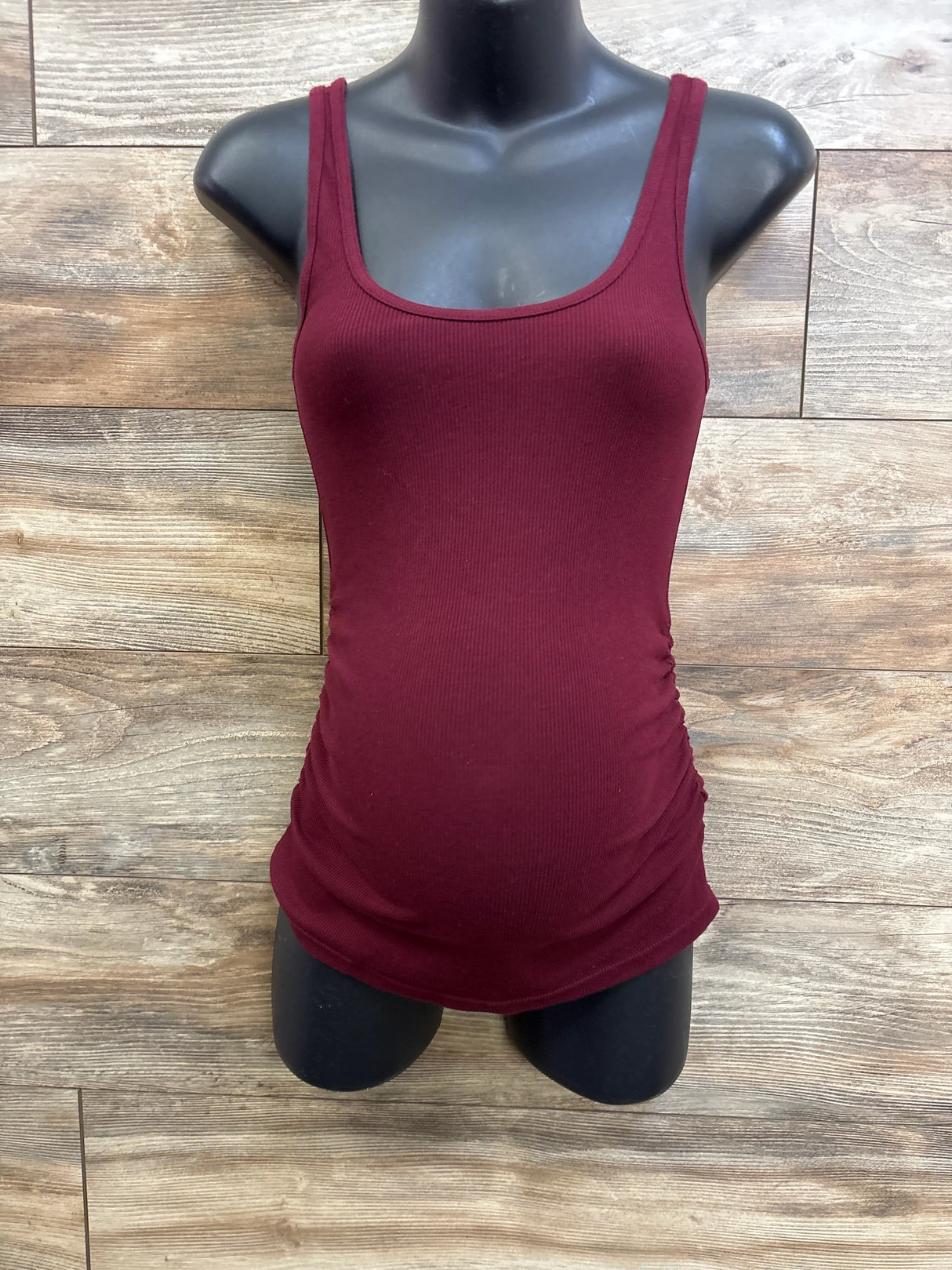 Old Navy Maternity Ribbed Tank Top Maroon sz XS