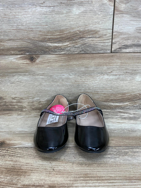 The Children's Place Girls Jeweled Faux Patent Leather Ballet Flats Black Sz 2Y - Me n Mommy To Be