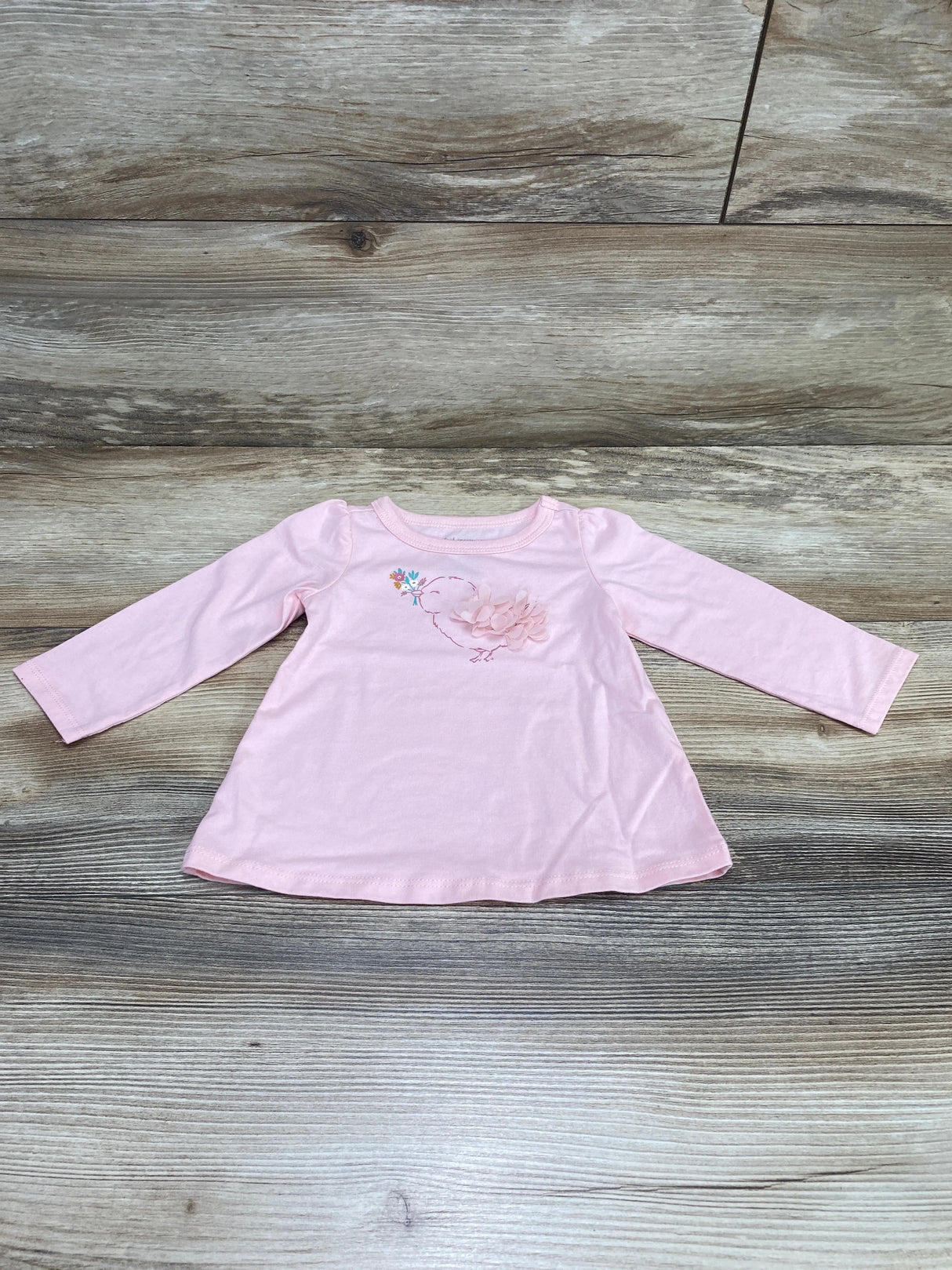 First Impressions Birdie Shirt Pink sz 6-9m - Me n Mommy To Be
