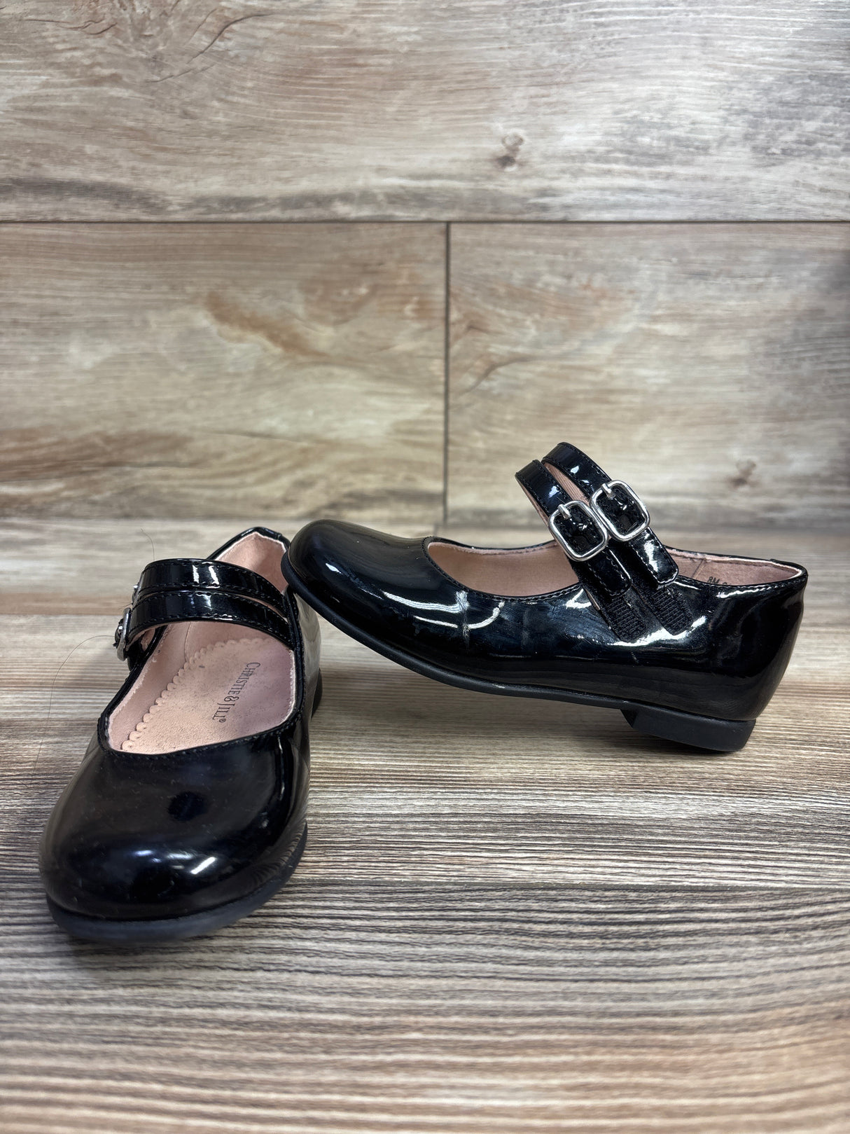 Christie & Jill Lil Dahlia Mary Jane Flats Black sz 8c