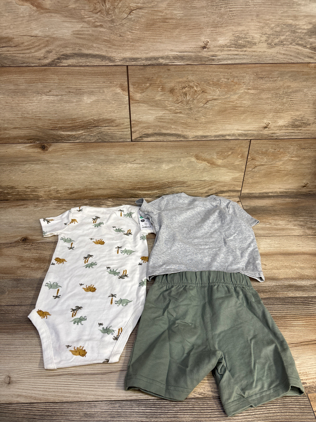 NEW Just One You 3pc Bodysuit & Jogger Set White sz 18m
