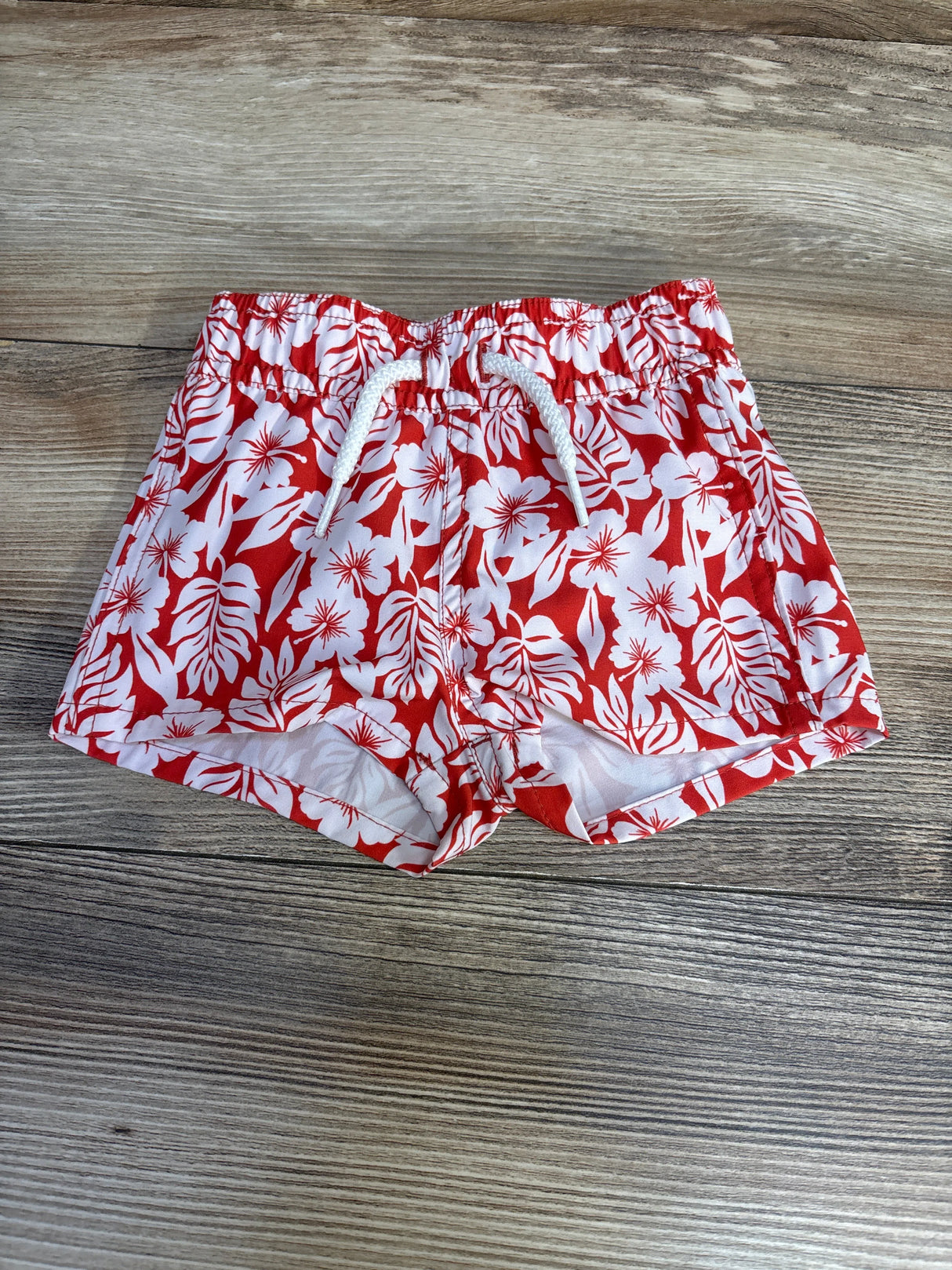 Starting Out Floral Swim Trunks Red sz 6m - Me n Mommy To Be