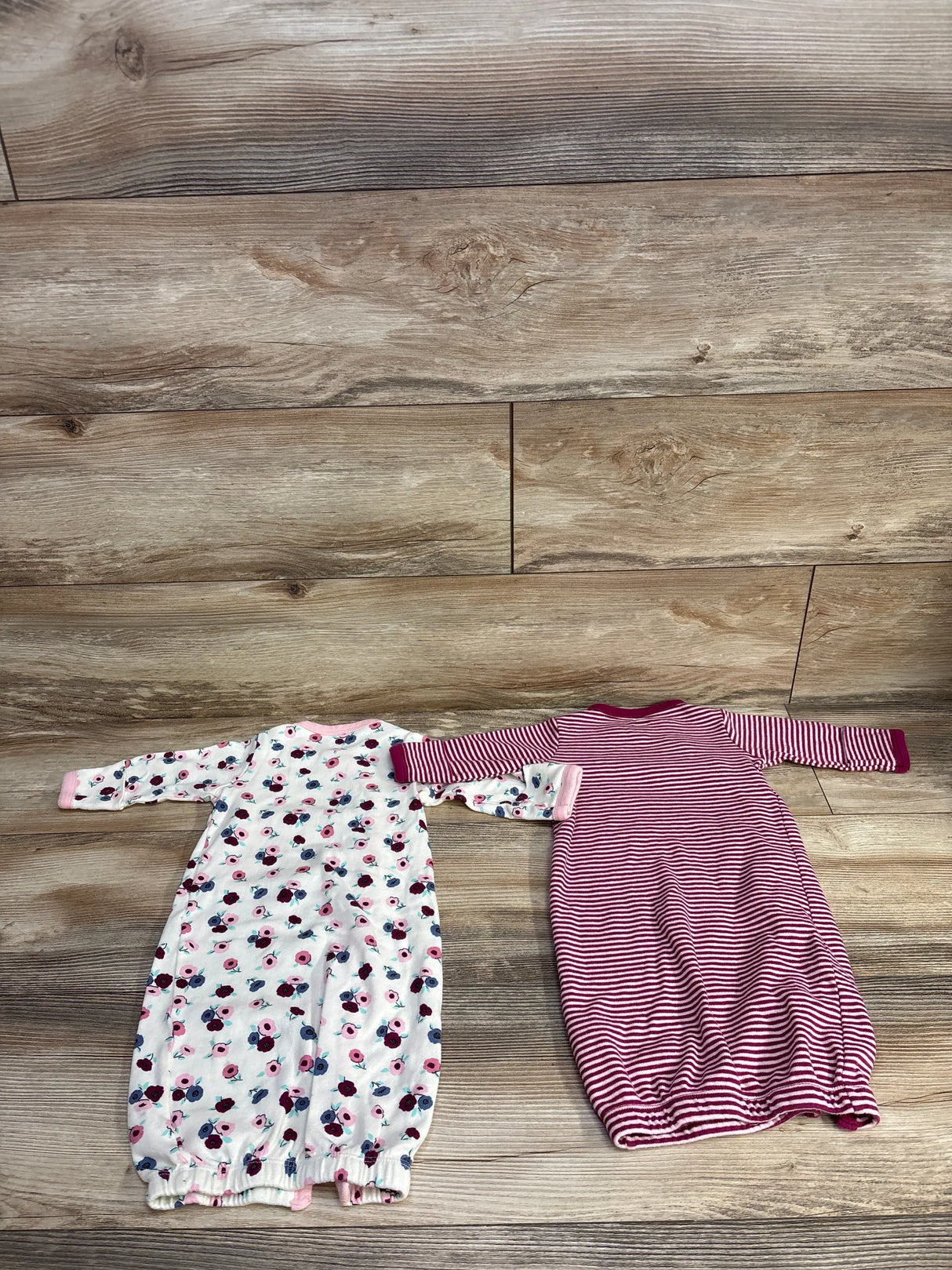 Touched by Nature Organic Kimono Gowns 2pk in Blush Blossom sz 0-6m