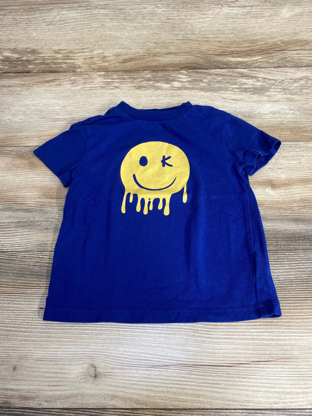 Epic Threads Smiley Face Shirt Blue sz 3T - Me n Mommy To Be