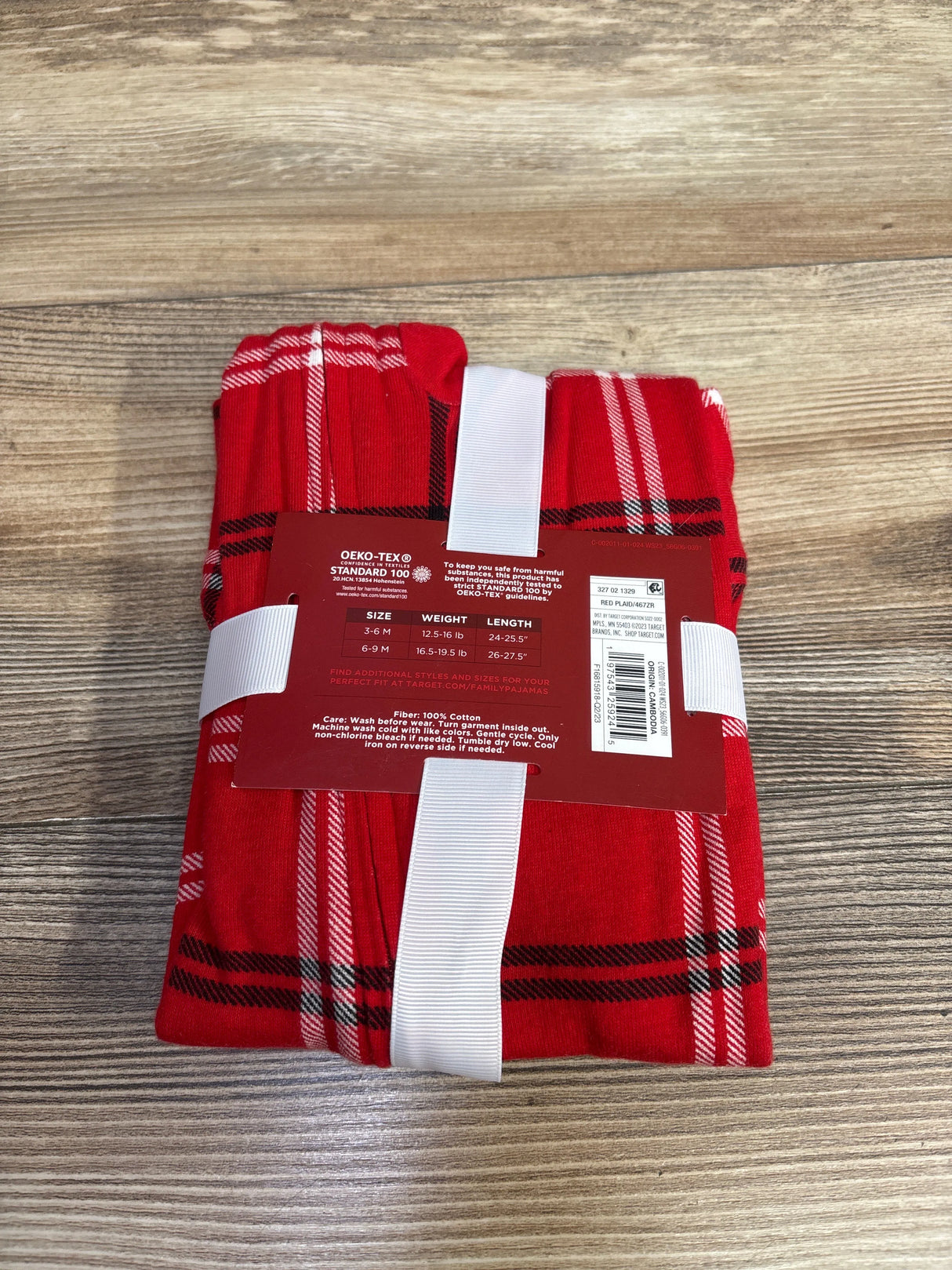 Wondershop Plaid Sleeper Red sz 6-9m